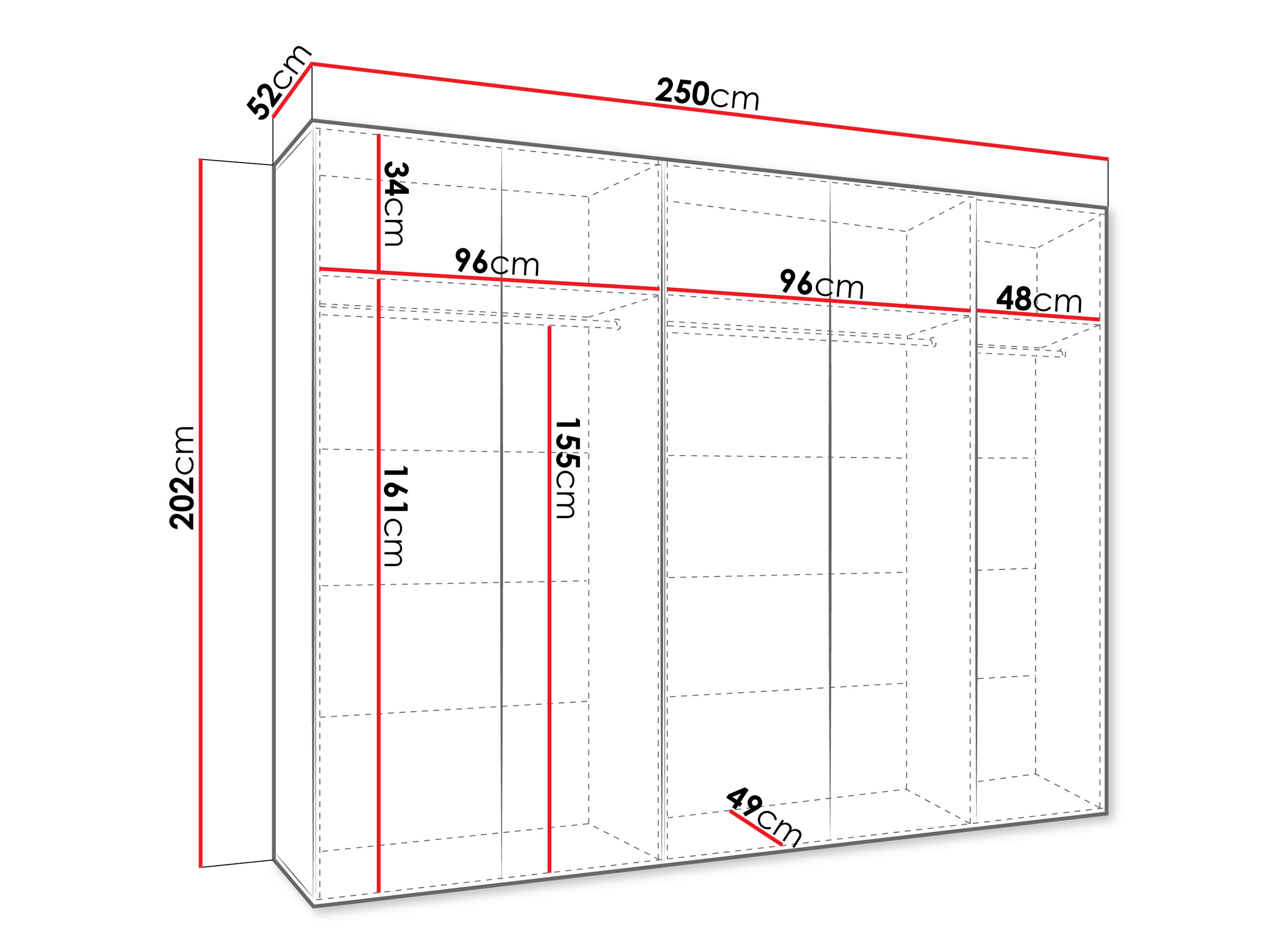 Armoire Hartford 626 (Blanc)