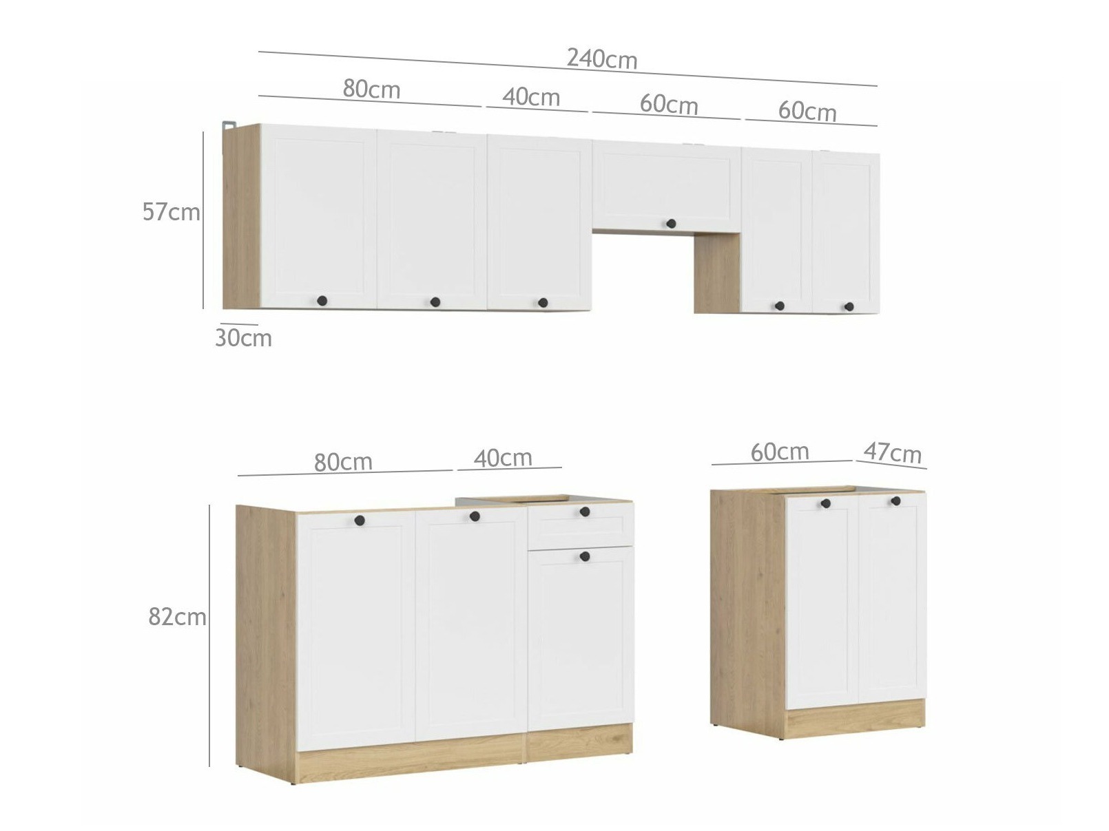 Cuisine complète modulaire Classic White 119