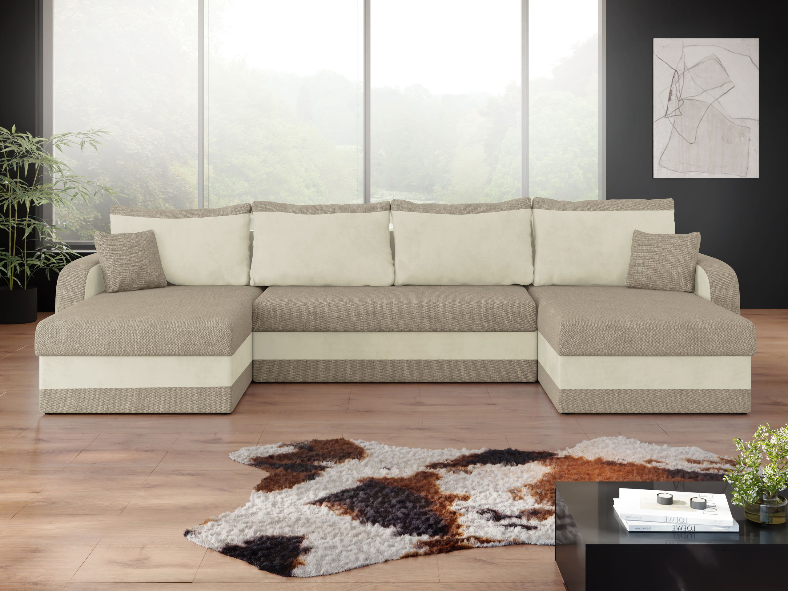 Canapé d'angle Comfivo Melissa III (Matana 17 + Polo 872)