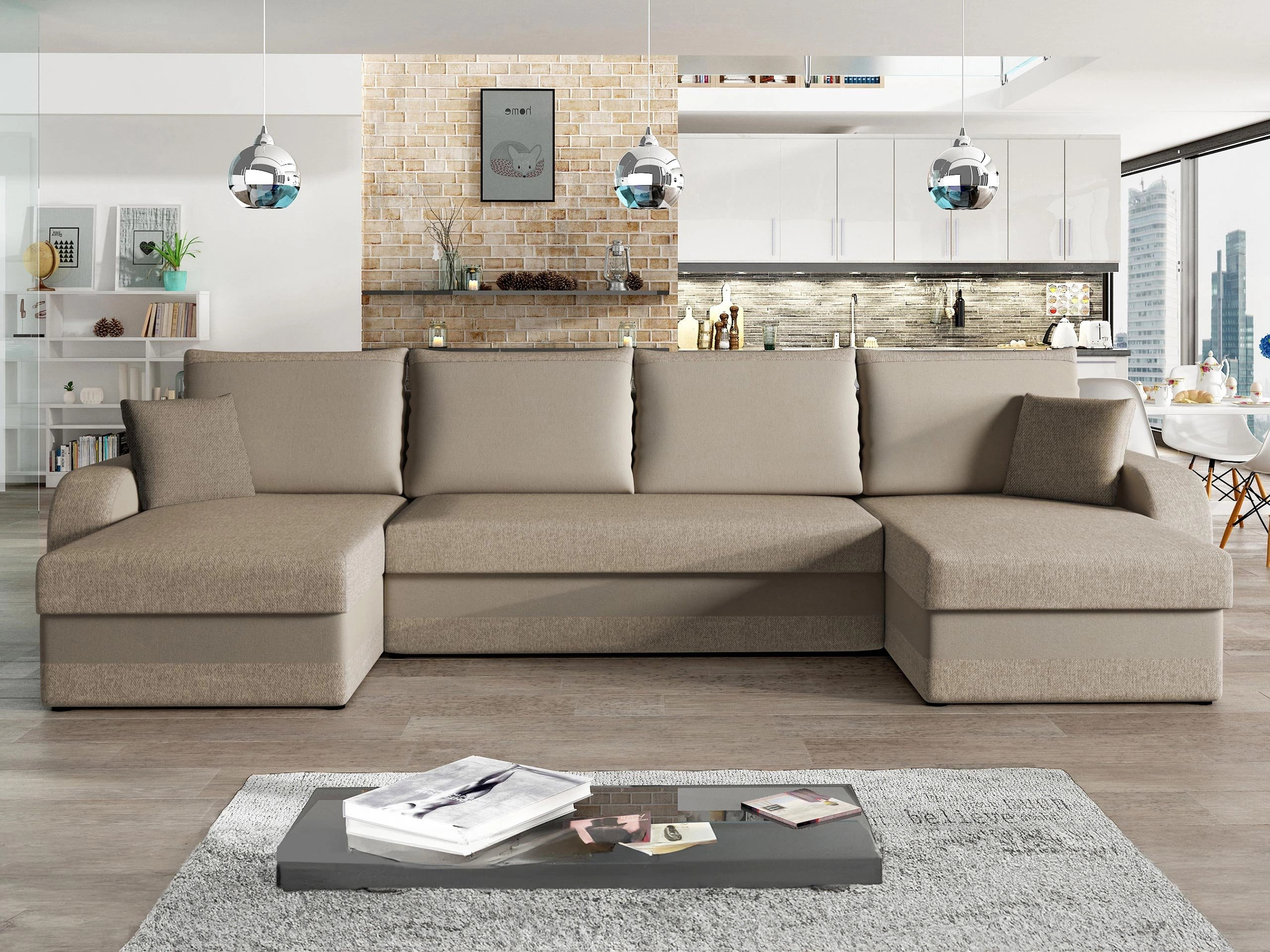 Canapé d'angle Comfivo Melissa III (Tatum 272 + Uttario Velvet 2979)