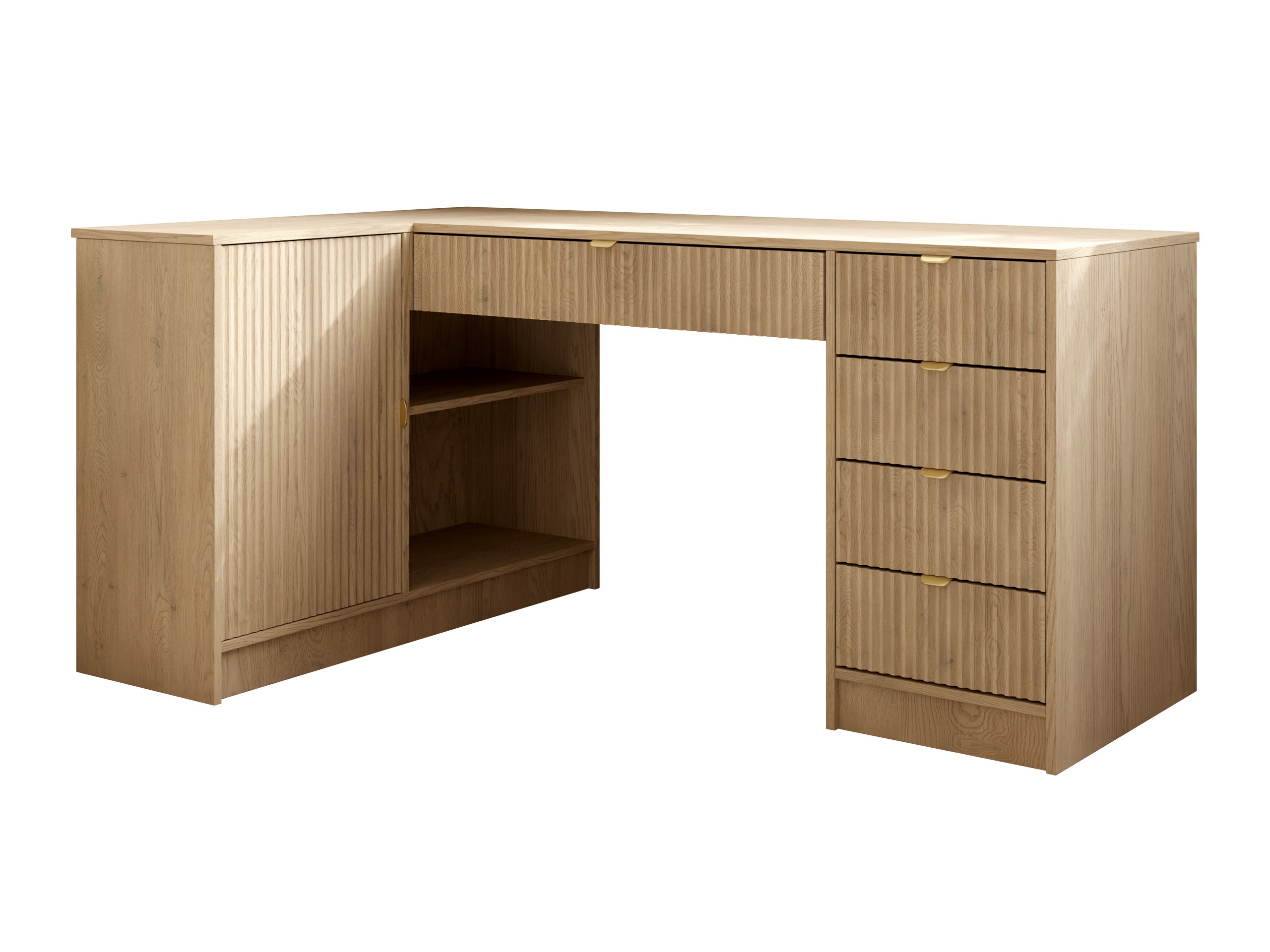Bureau d'angle Comfivo Papilio II (Chêne)