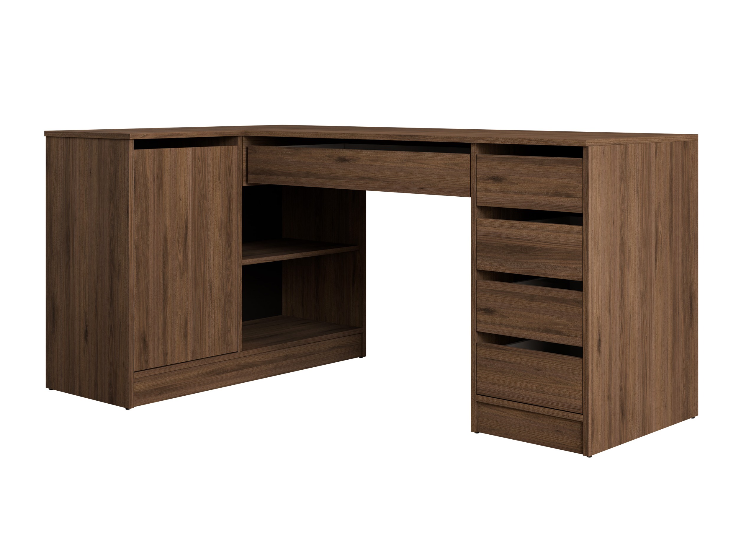 Bureau d'angle Comfivo Terros III (Noyer)