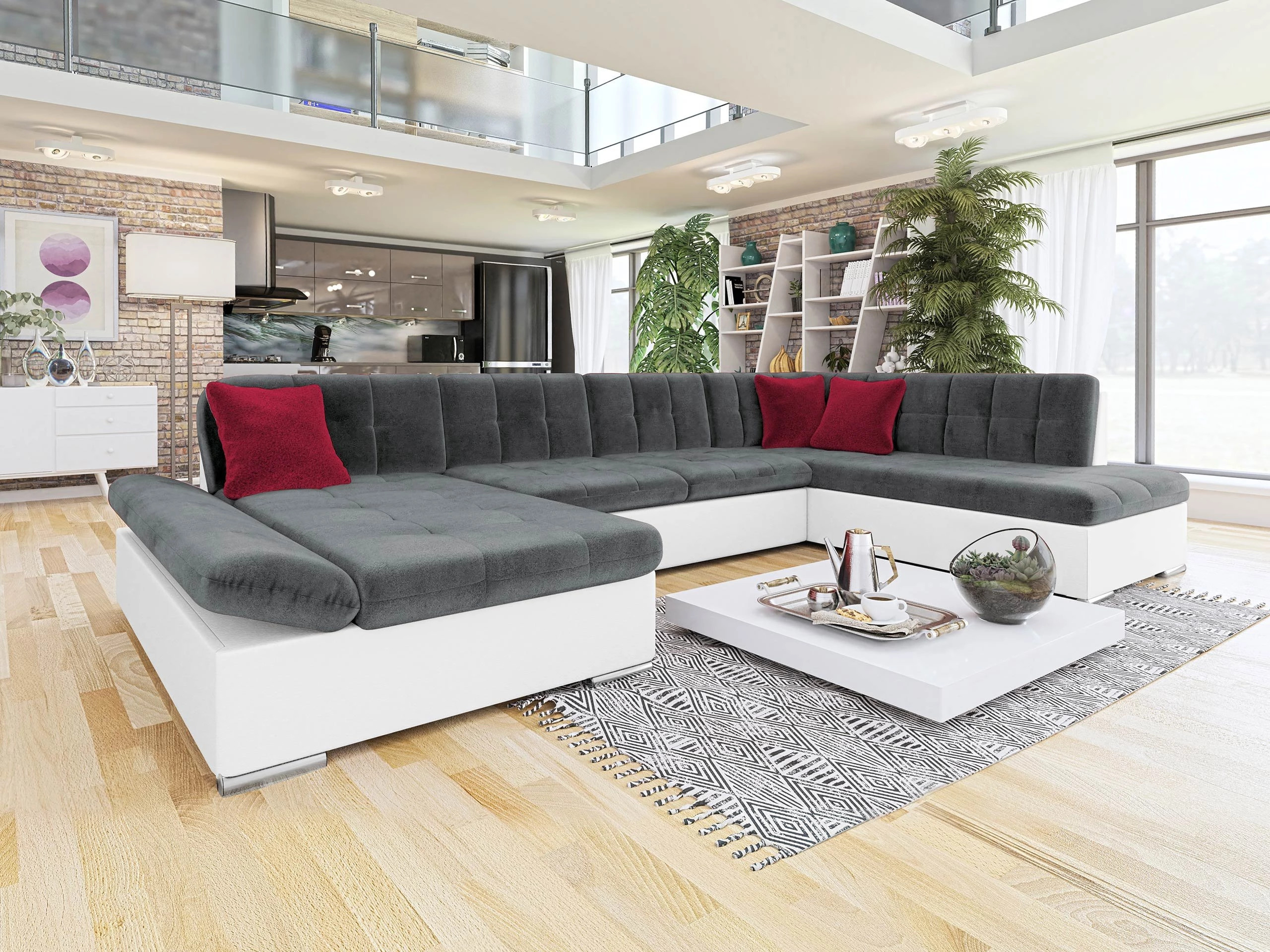 Canapé d'angle Comfivo Tilia I (Soft 017 + Kronos 22 + Kronos 02)