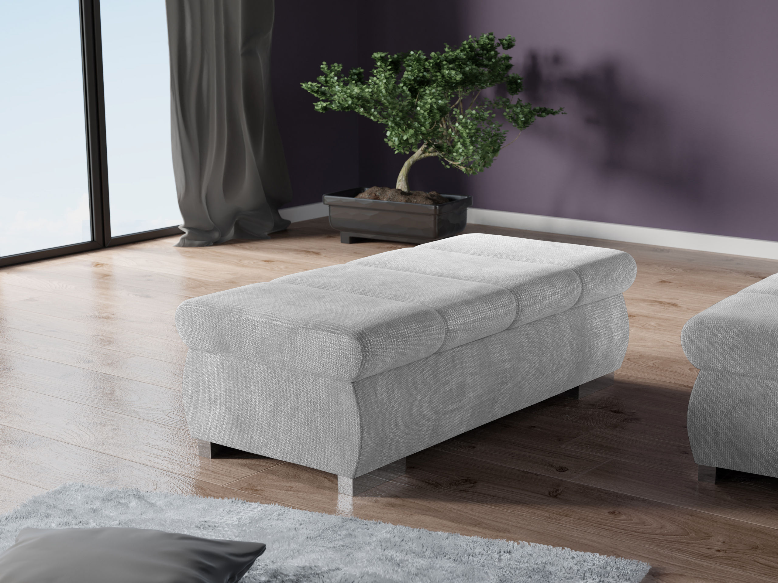 Banc rembourré Comfivo Olivetum I (Lumo 65)