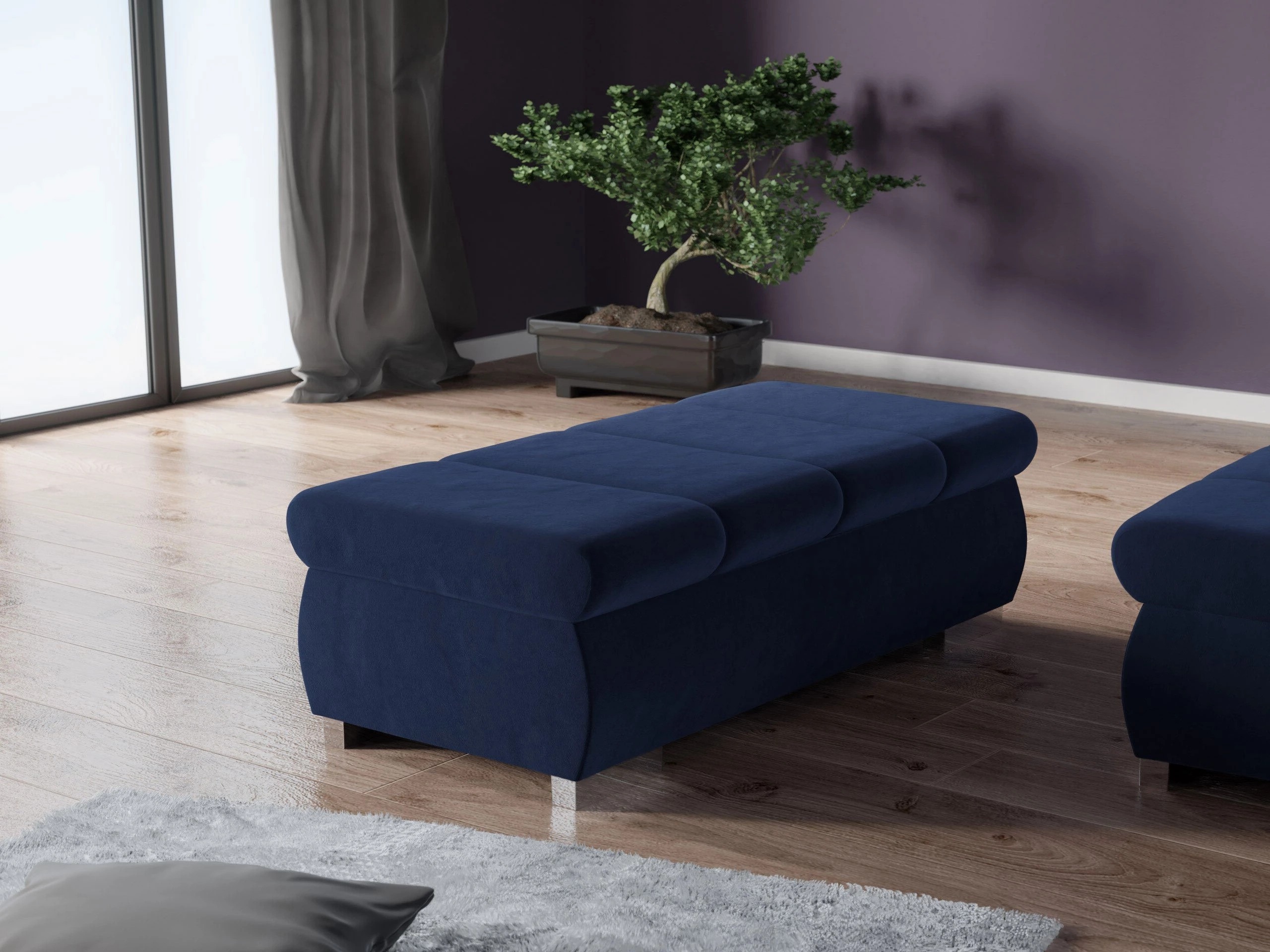 Banc rembourré Comfivo Olivetum I (Magic Velvet 2216)