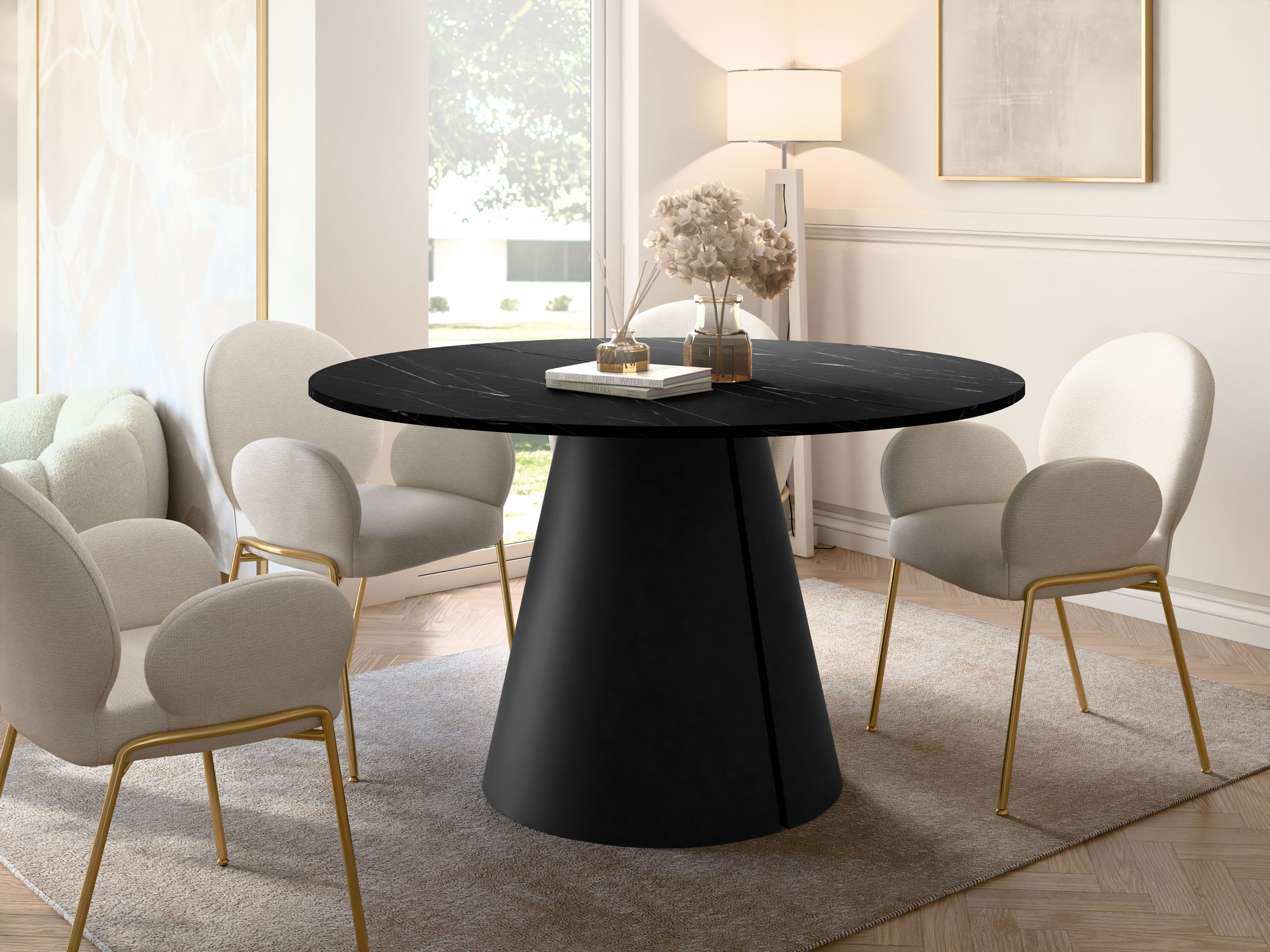 Table Oswego 167 (Marbre noir)