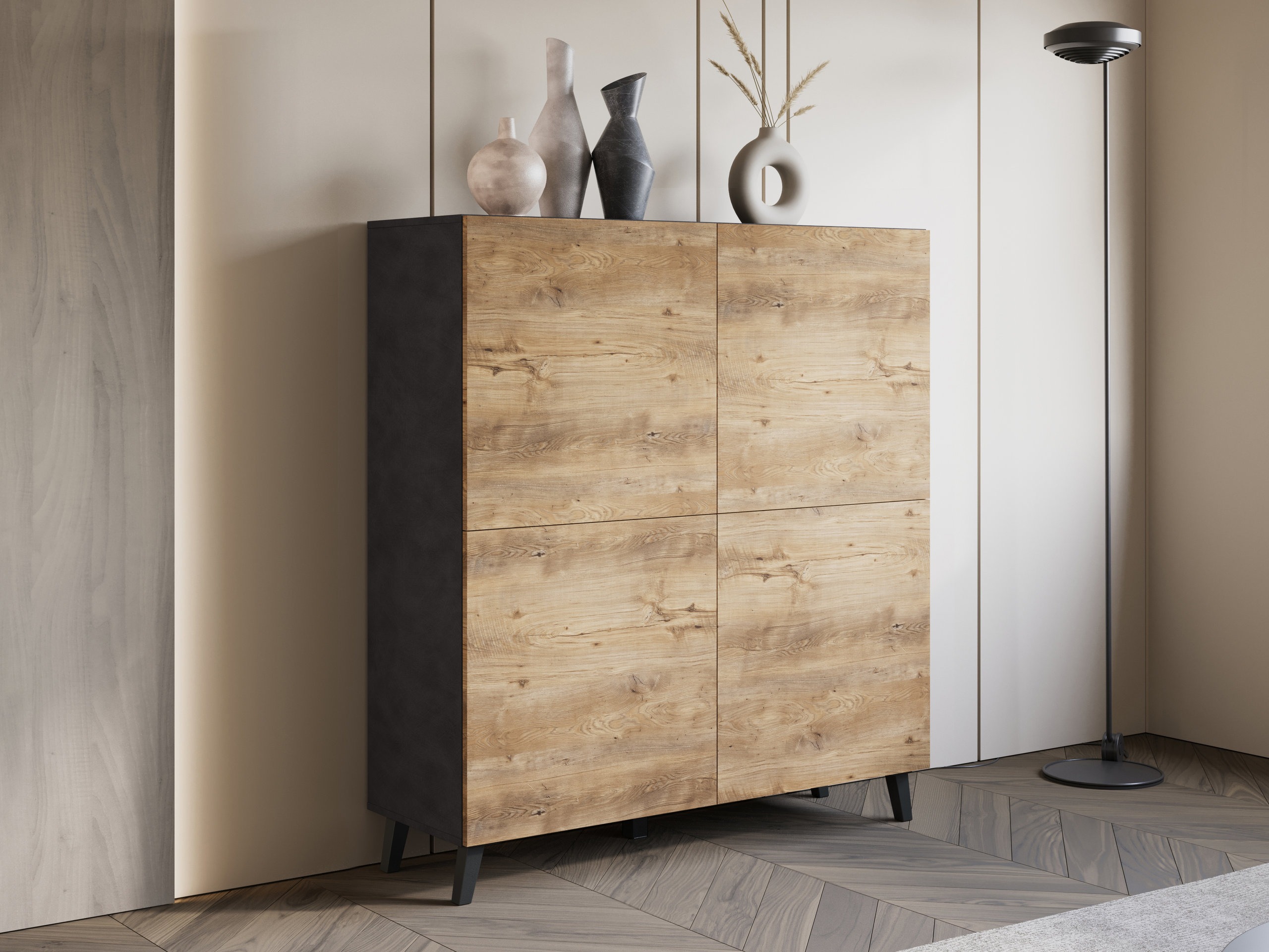 Buffet Levtive 100 (Matera gris + Châtaigne)