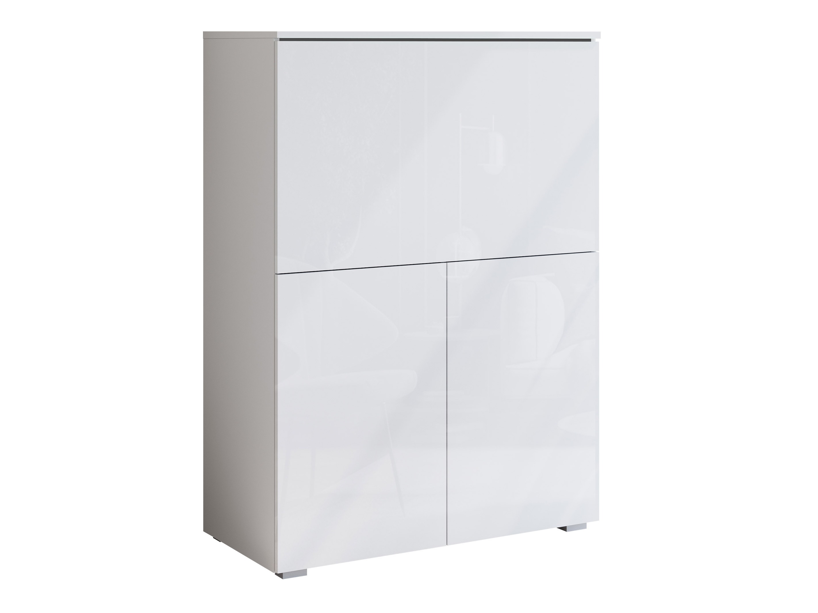 Buffet Mirfivo 107 (Blanc + Blanc brillant)