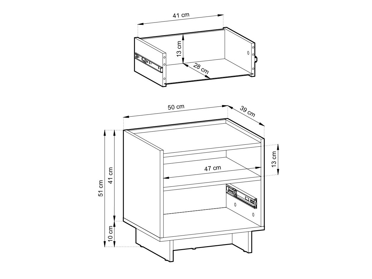 Table de chevet Romsona 106