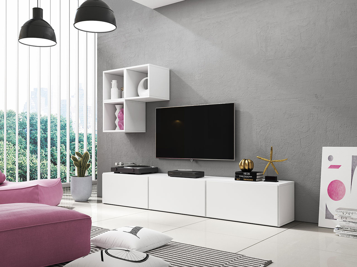 Meuble TV Corbele 102 (Blanc)