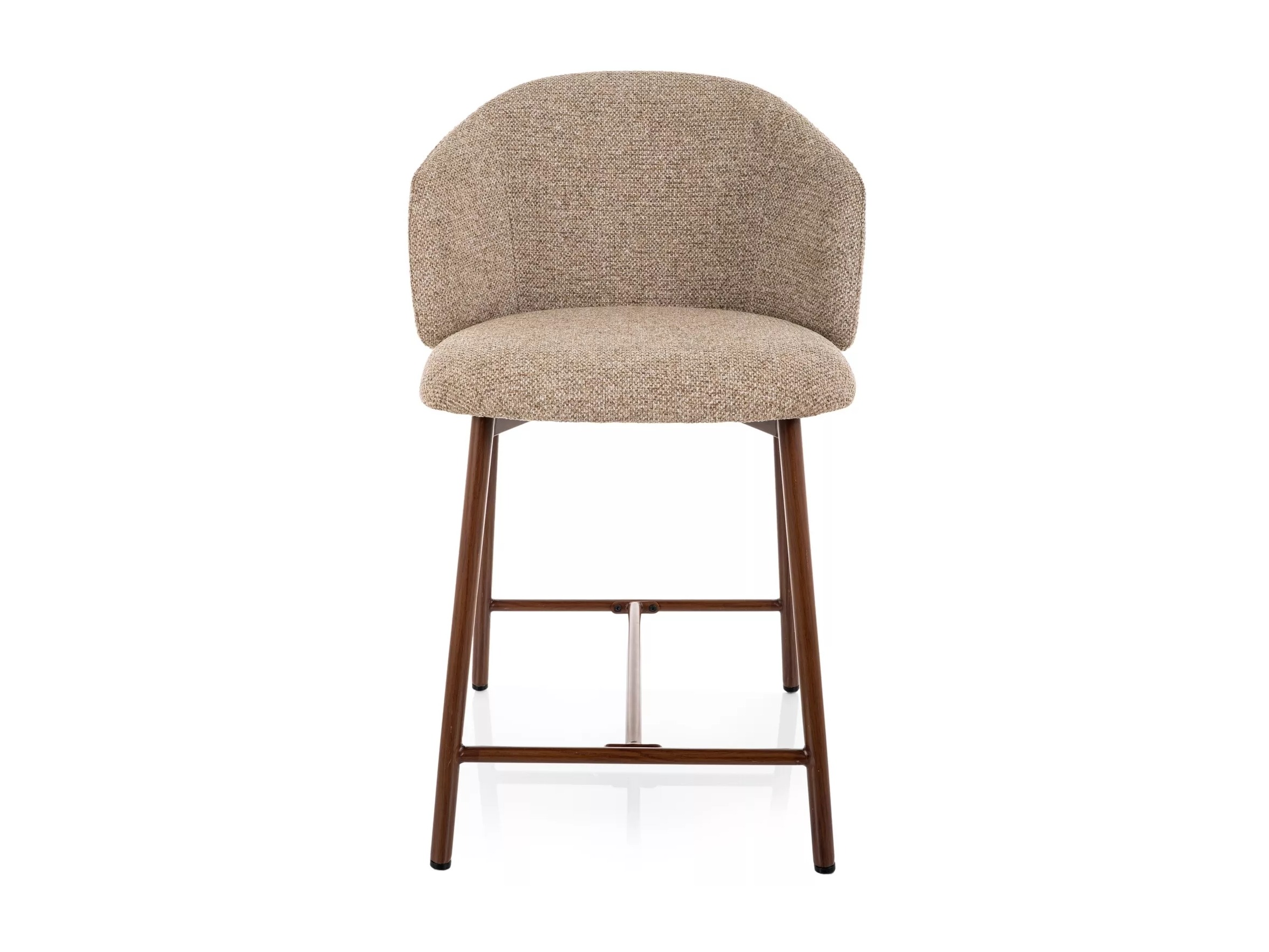 Chaise de bar mi-hauteur Detroit 948 (Brun clair + Marron)