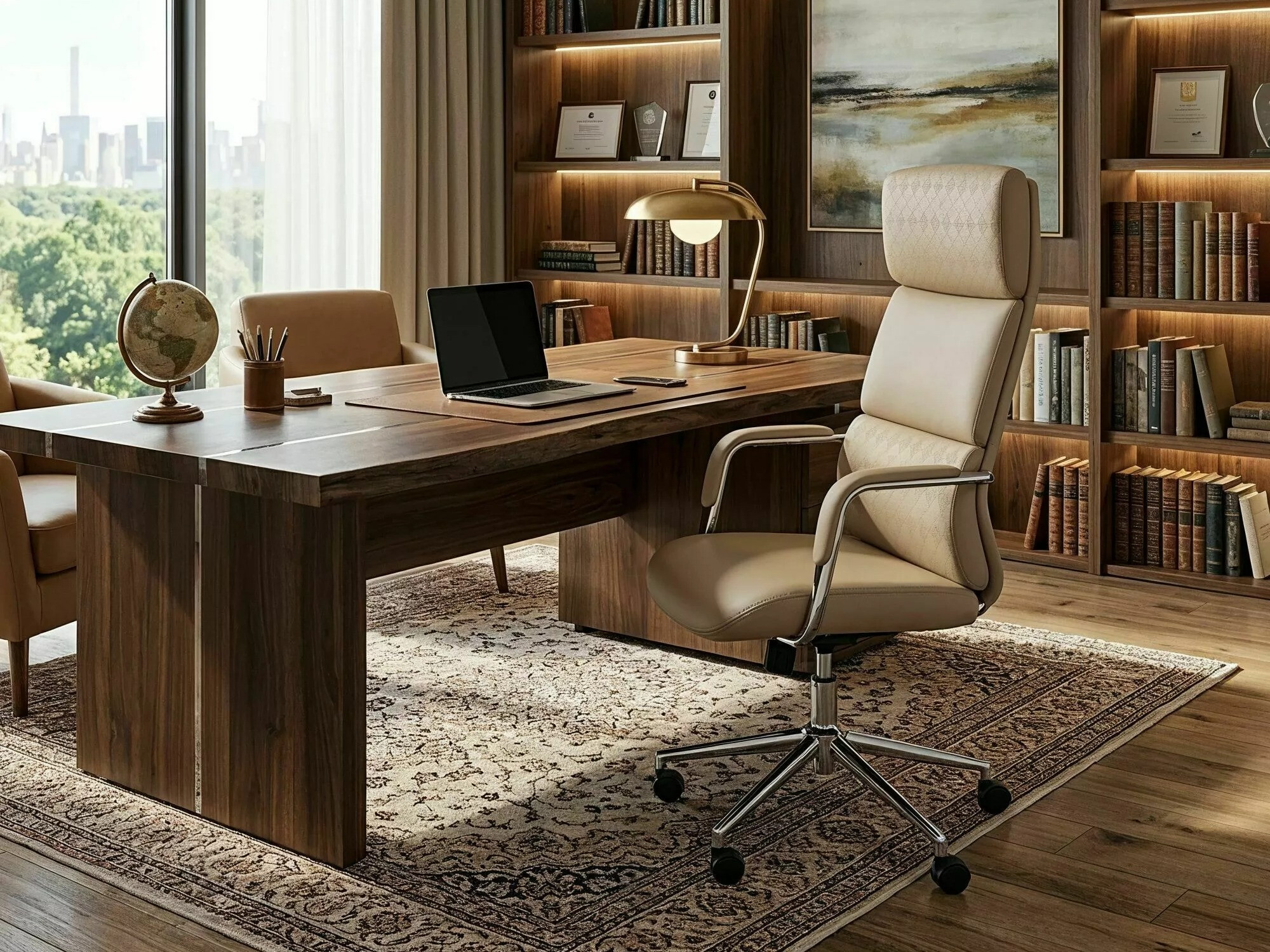 Chaise de bureau Detroit 950 (Beige)