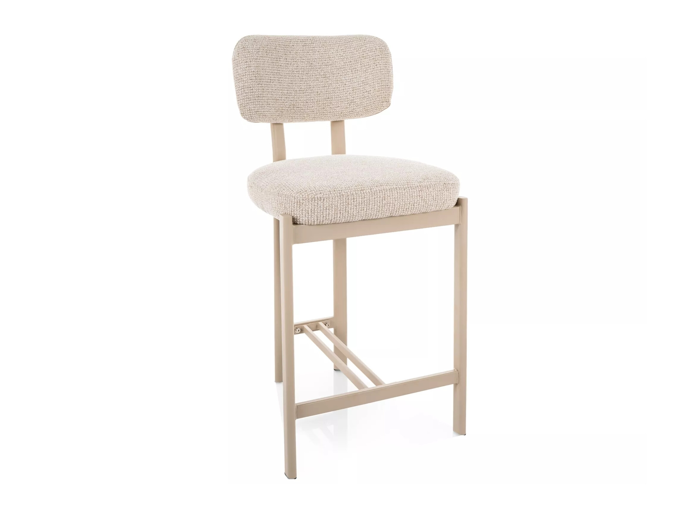 Chaise de bar mi-hauteur Detroit 956 (Beige + Cachemire)