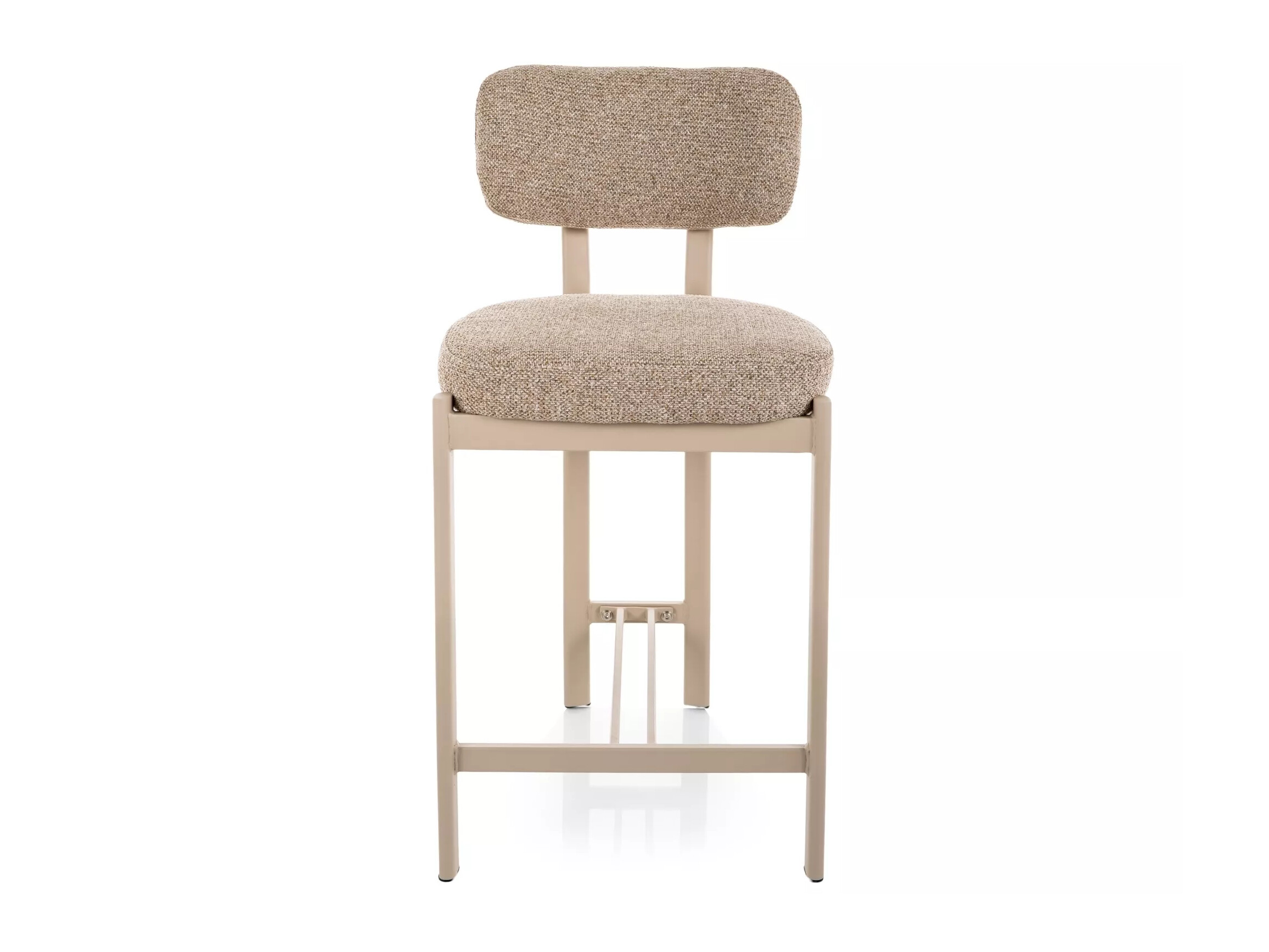 Chaise de bar mi-hauteur Detroit 956 (Brun clair + Cachemire)