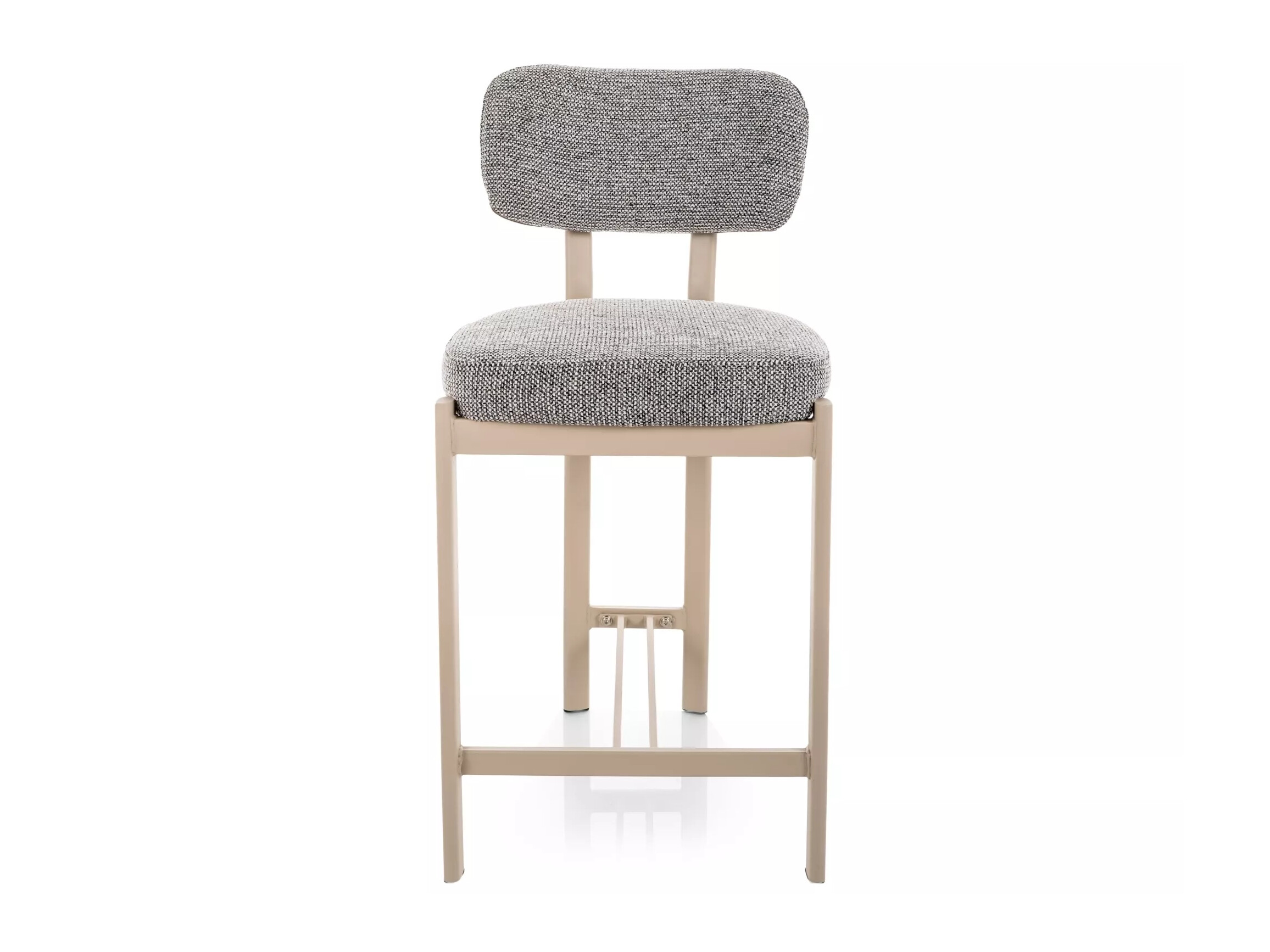 Chaise de bar mi-hauteur Detroit 956 (Gris clair + Cachemire)