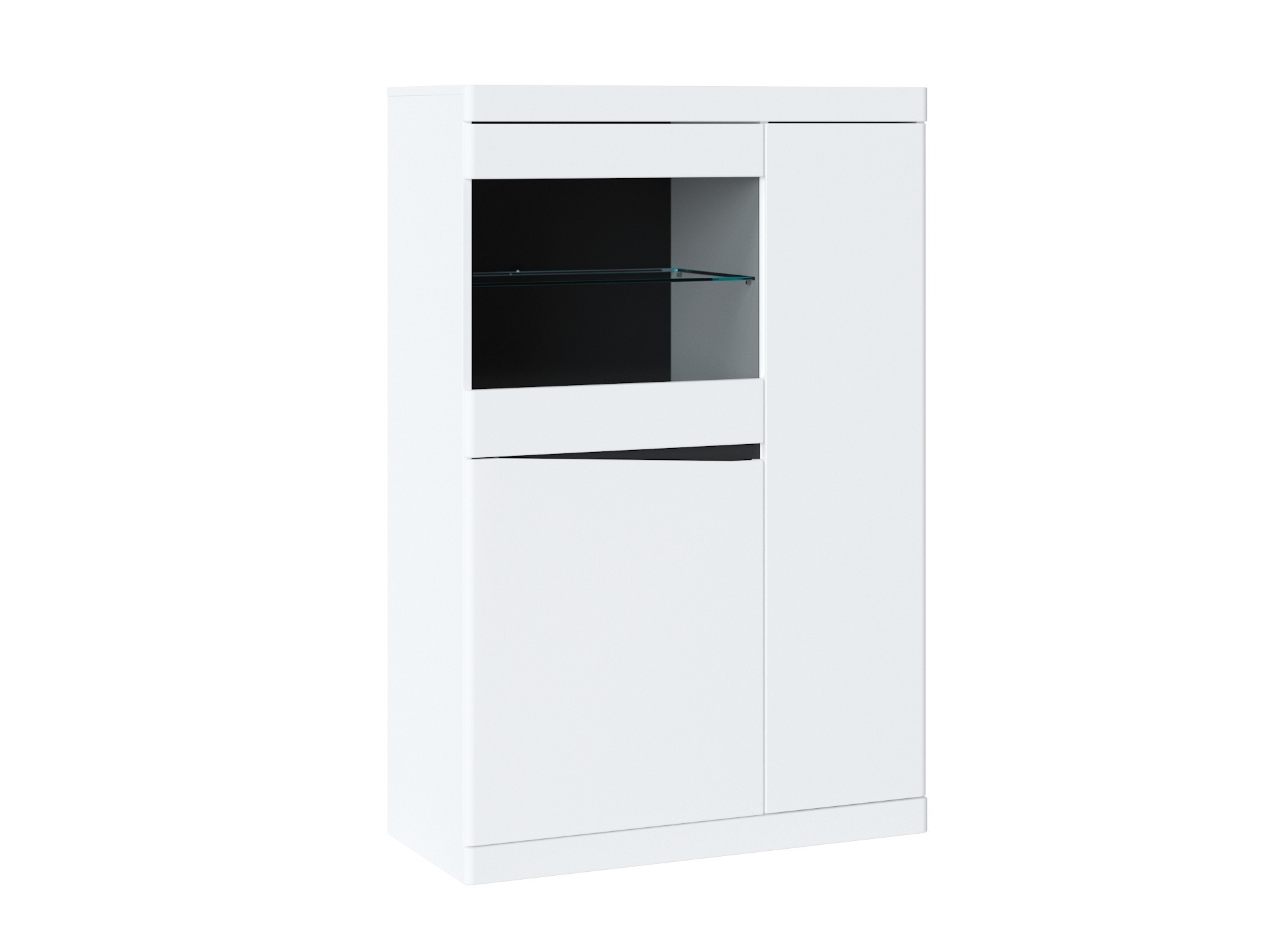 Étagère Venlori 129 (Blanc + Graphite)