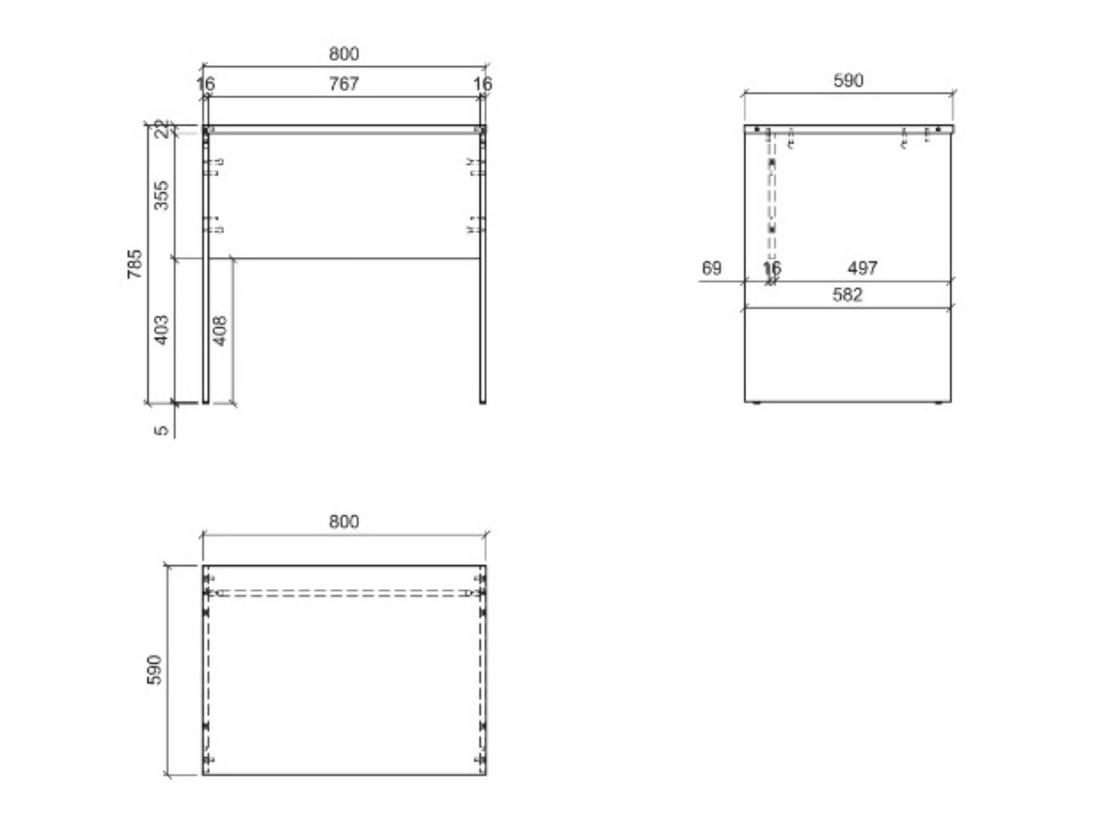 Bureau Fiofive 108 (Anthracite)