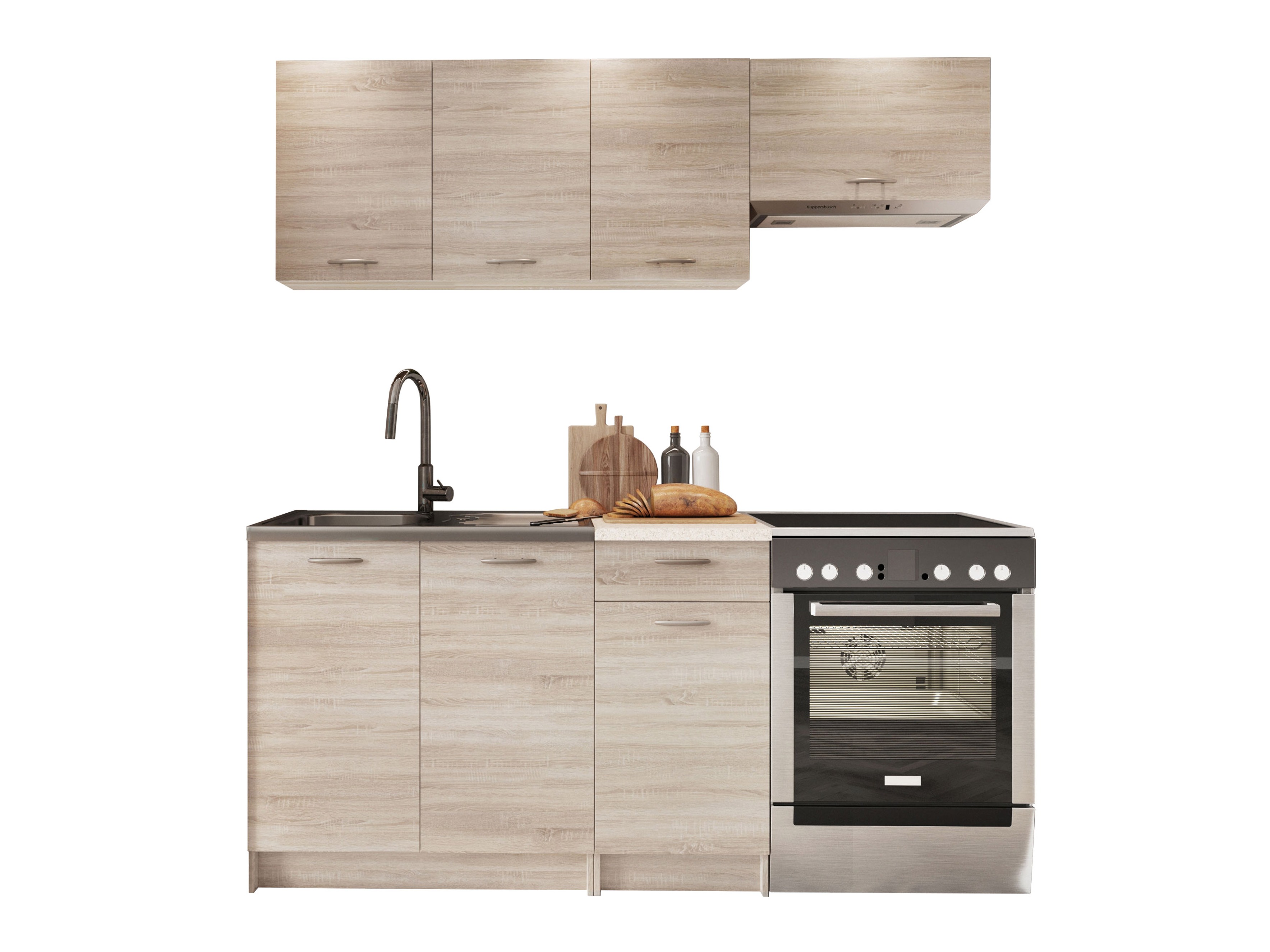 Cuisine complète Ota (Sonoma chêne + Beige)