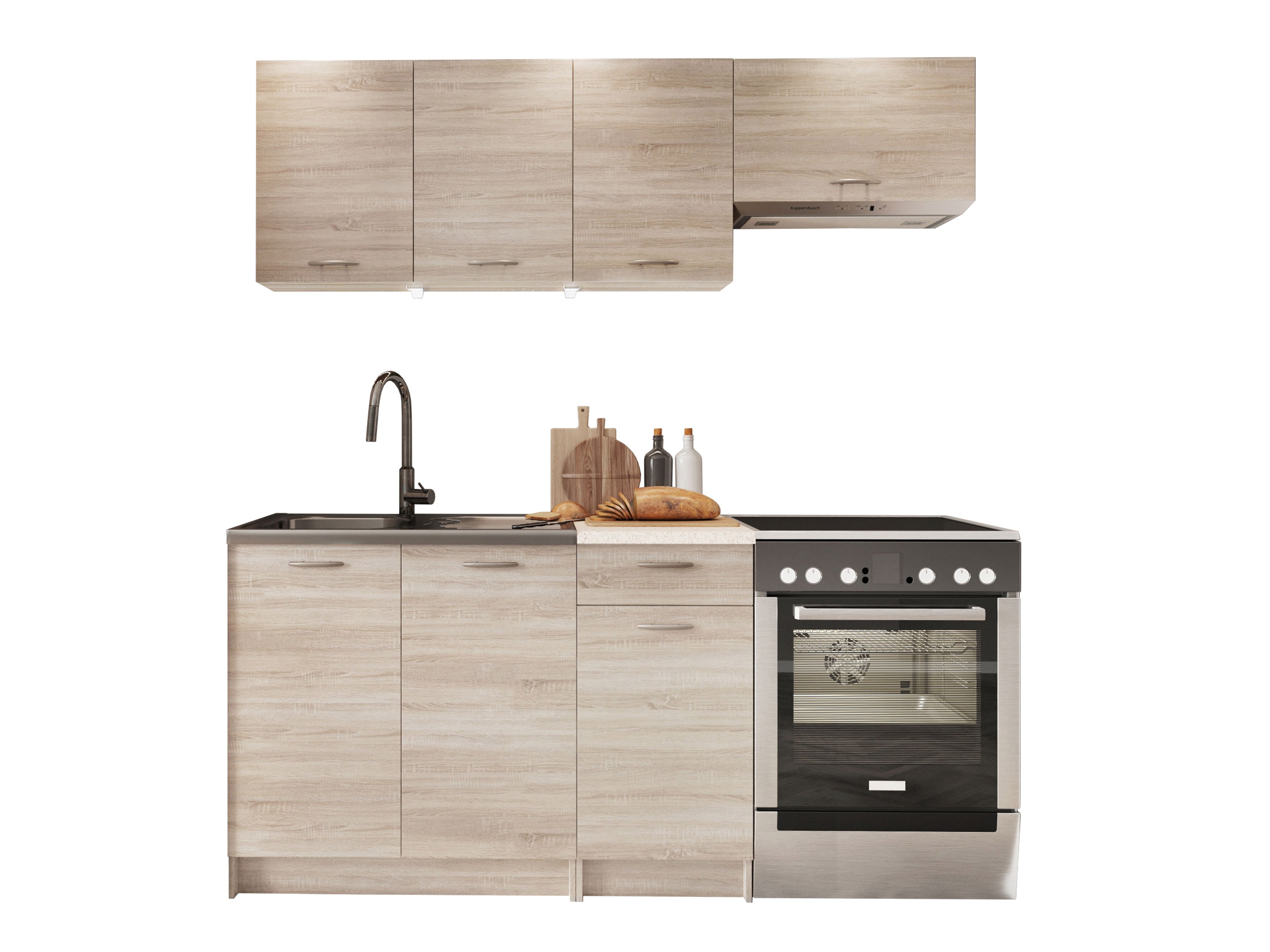 Cuisine complète Ota (Sonoma chêne + Beige)