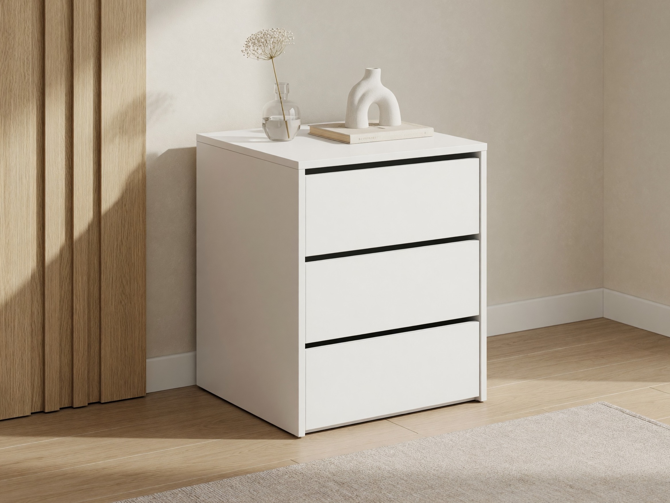 Table de chevet Cirdelu 113 (Blanc)