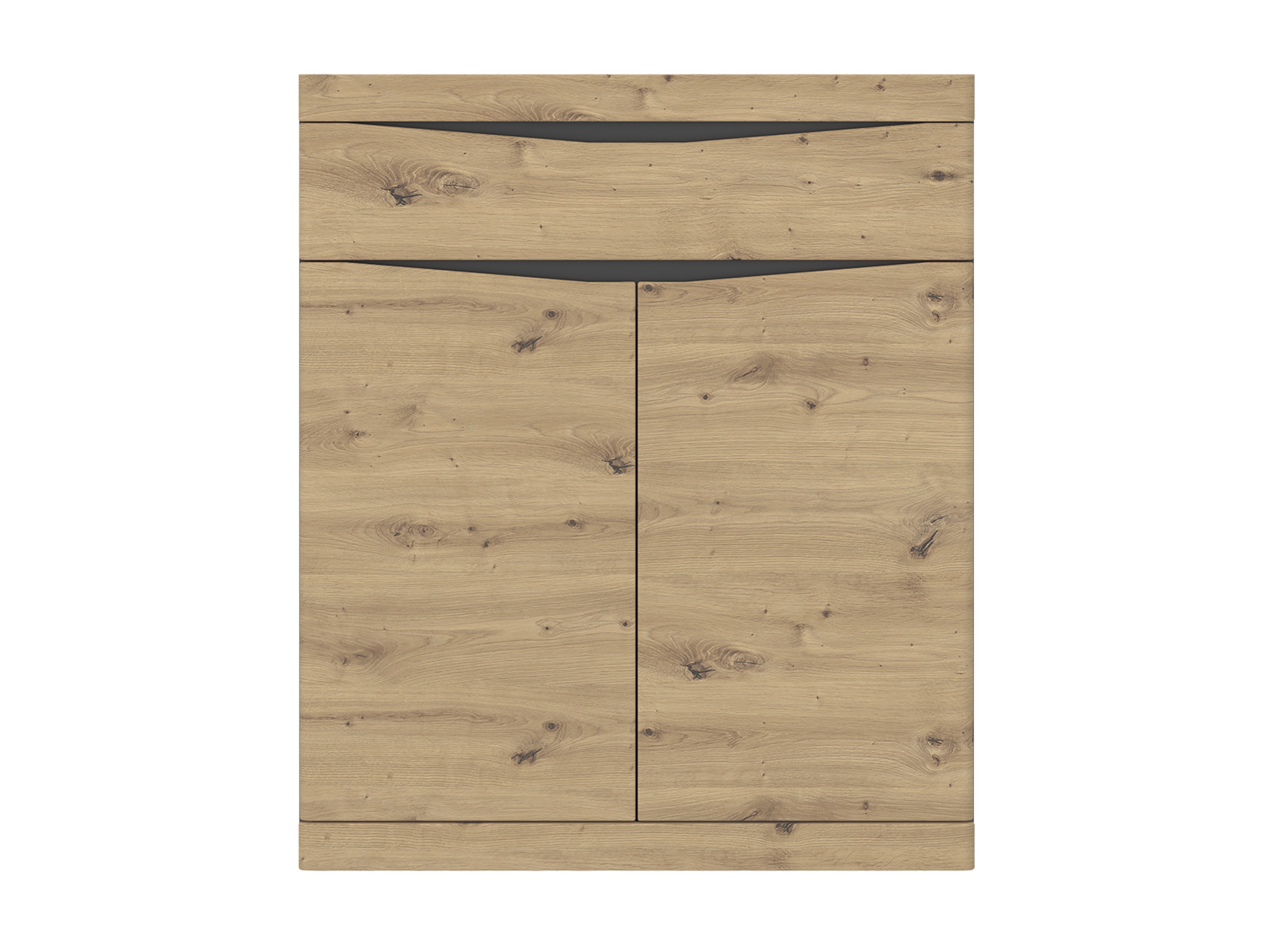 Commode Venlori 115 (Chêne Artisan + Anthracite)