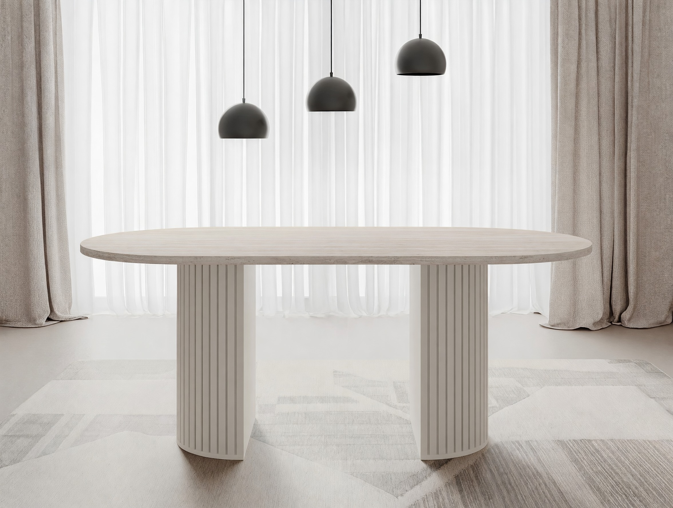 Table Comfivo Ulma (Travertin clair + Beige)