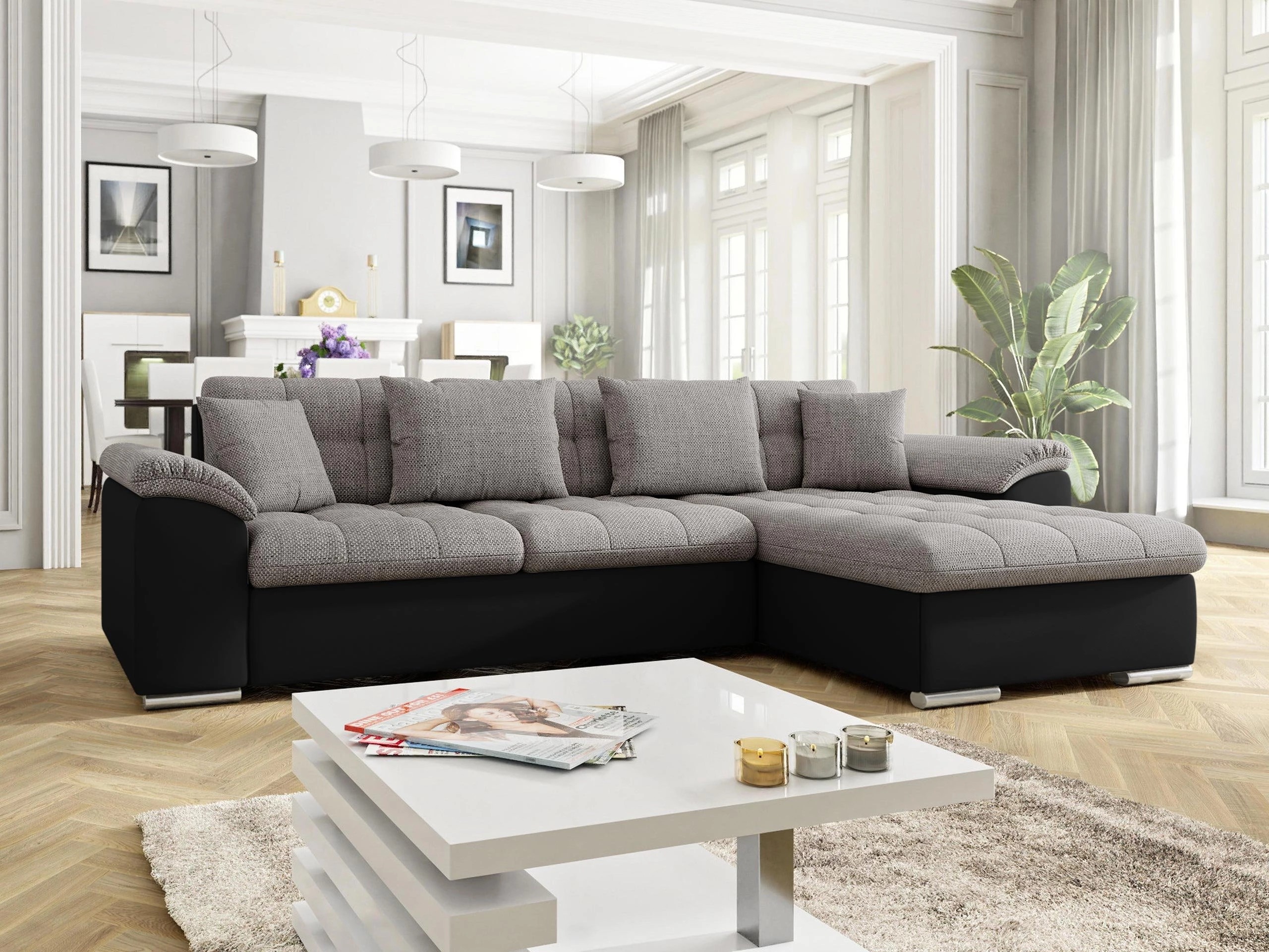 Canapé d'angle Comfivo Mica (Soft 011 + Lawa 05)