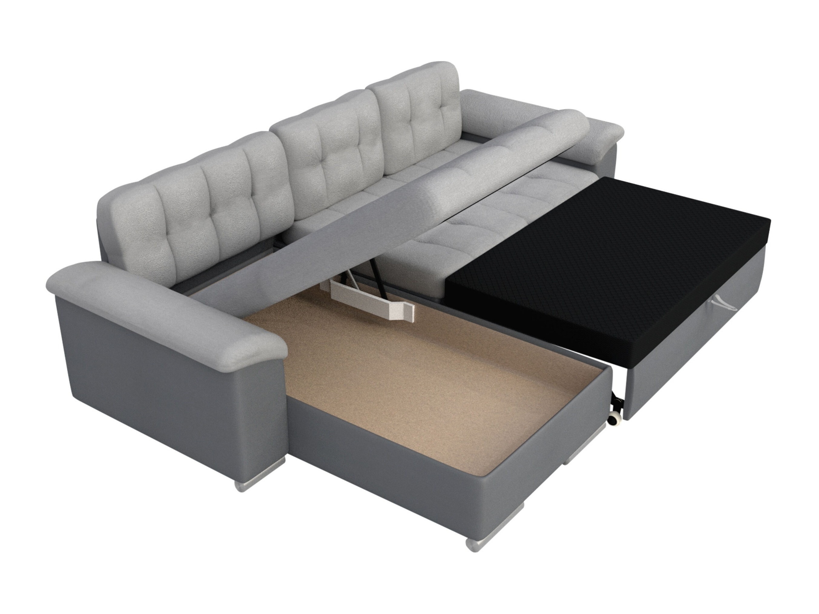 Canapé d'angle Comfivo Mica (Soft 011 + Lawa 05)