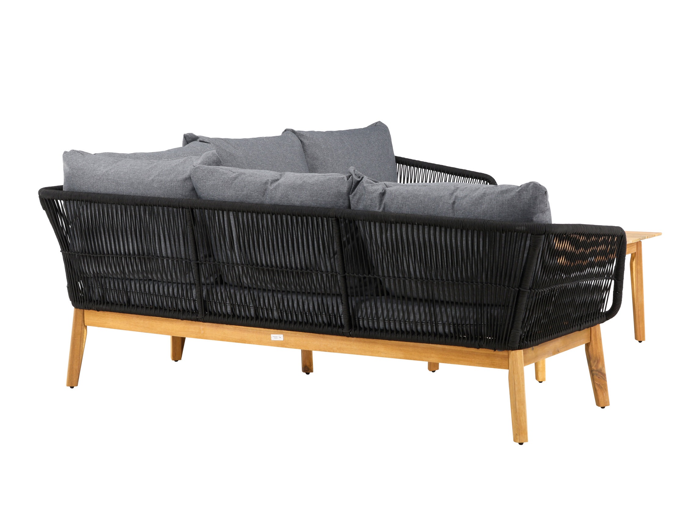 Ensemble de mobilier de jardin Dallas 1085 (Acacia + Noir)