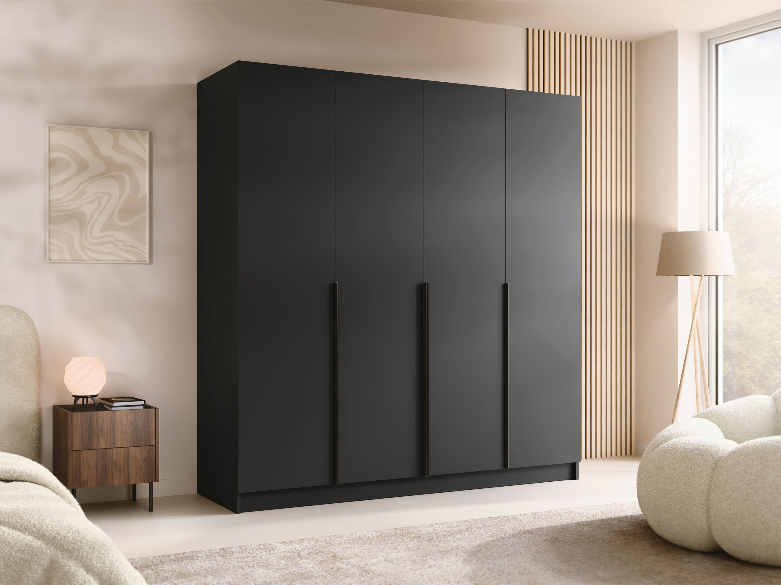 Armoire Closico Navor I (Noir)