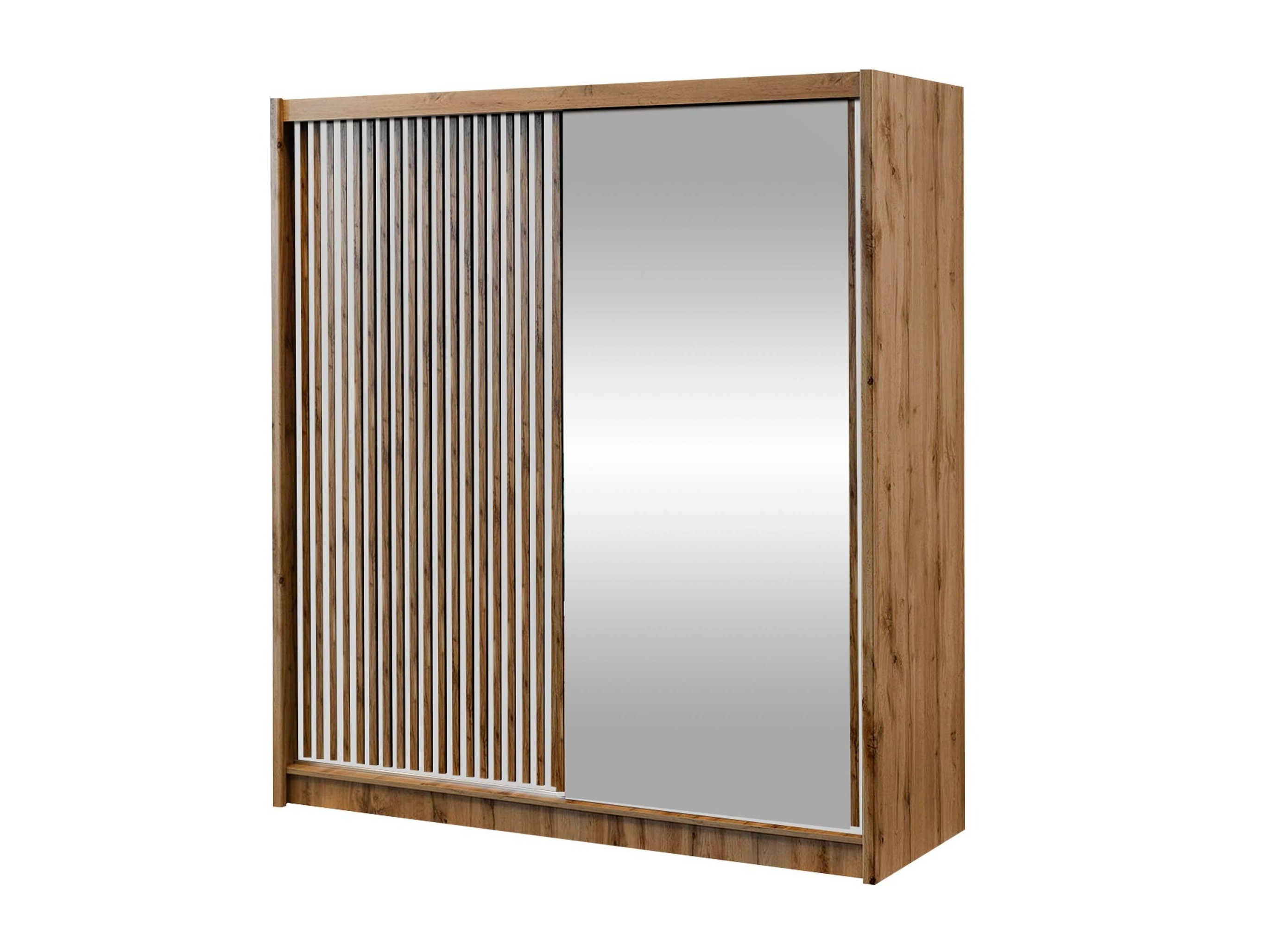 Armoire Gemes (Chêne wotan + Blanc)