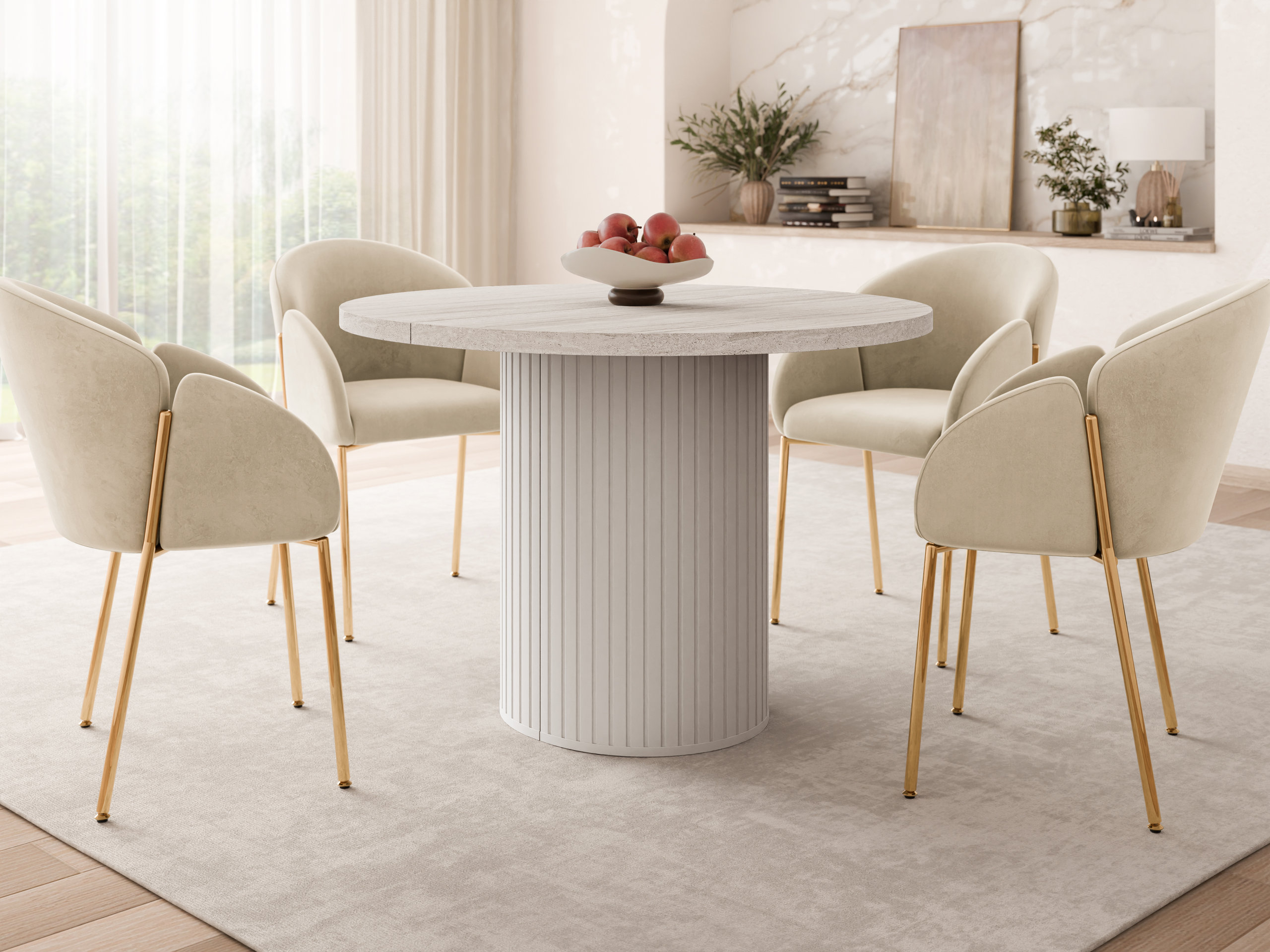 Table Cupedo (Travertin clair + Beige)