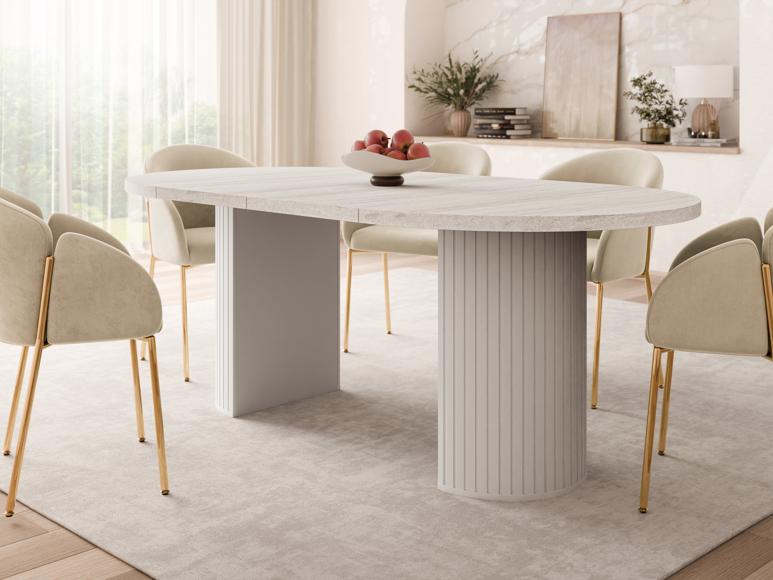 Table Cupedo (Travertin clair + Beige)
