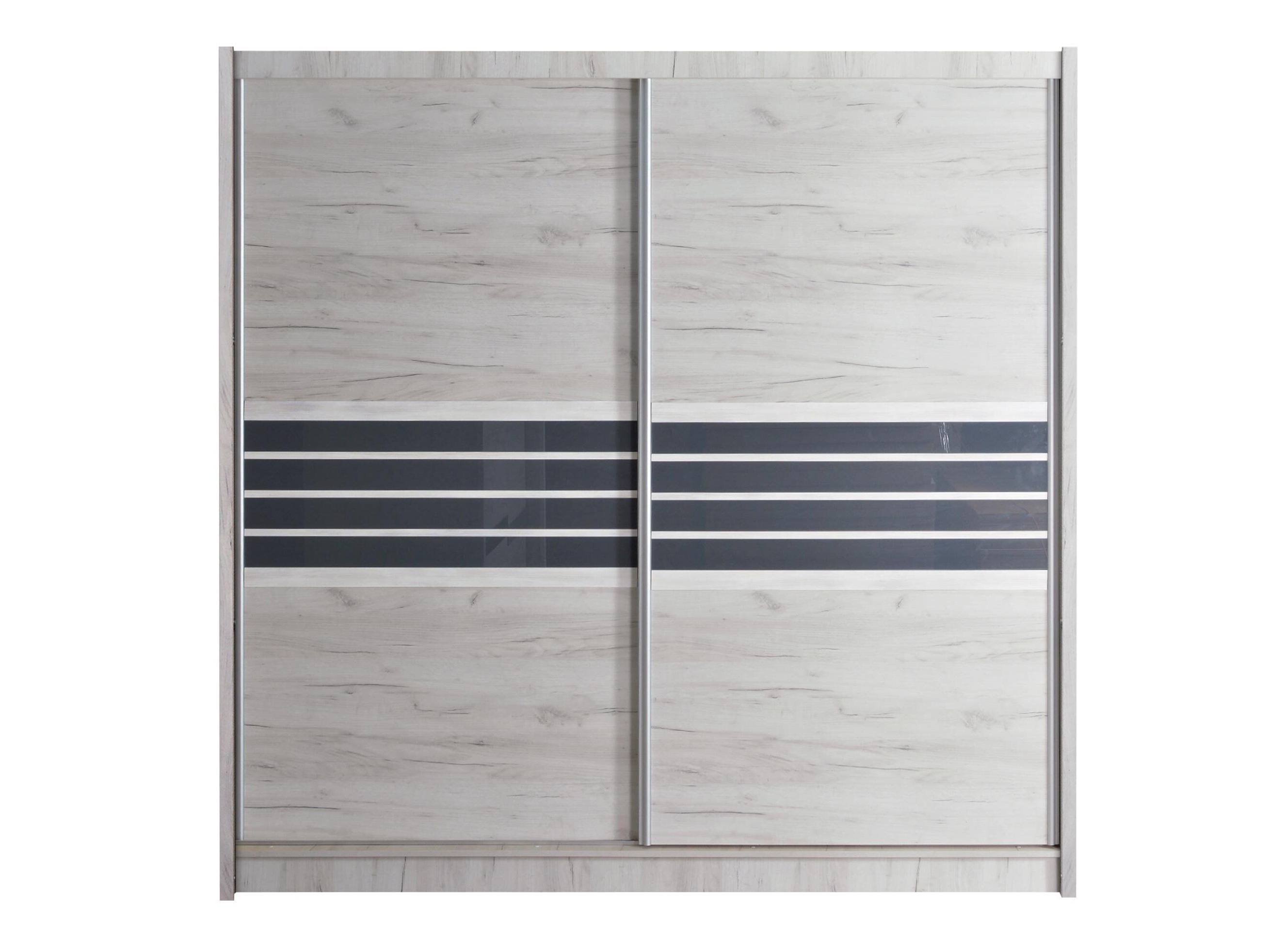 Armoire Honolulu 115 (Craft chêne + Noir)