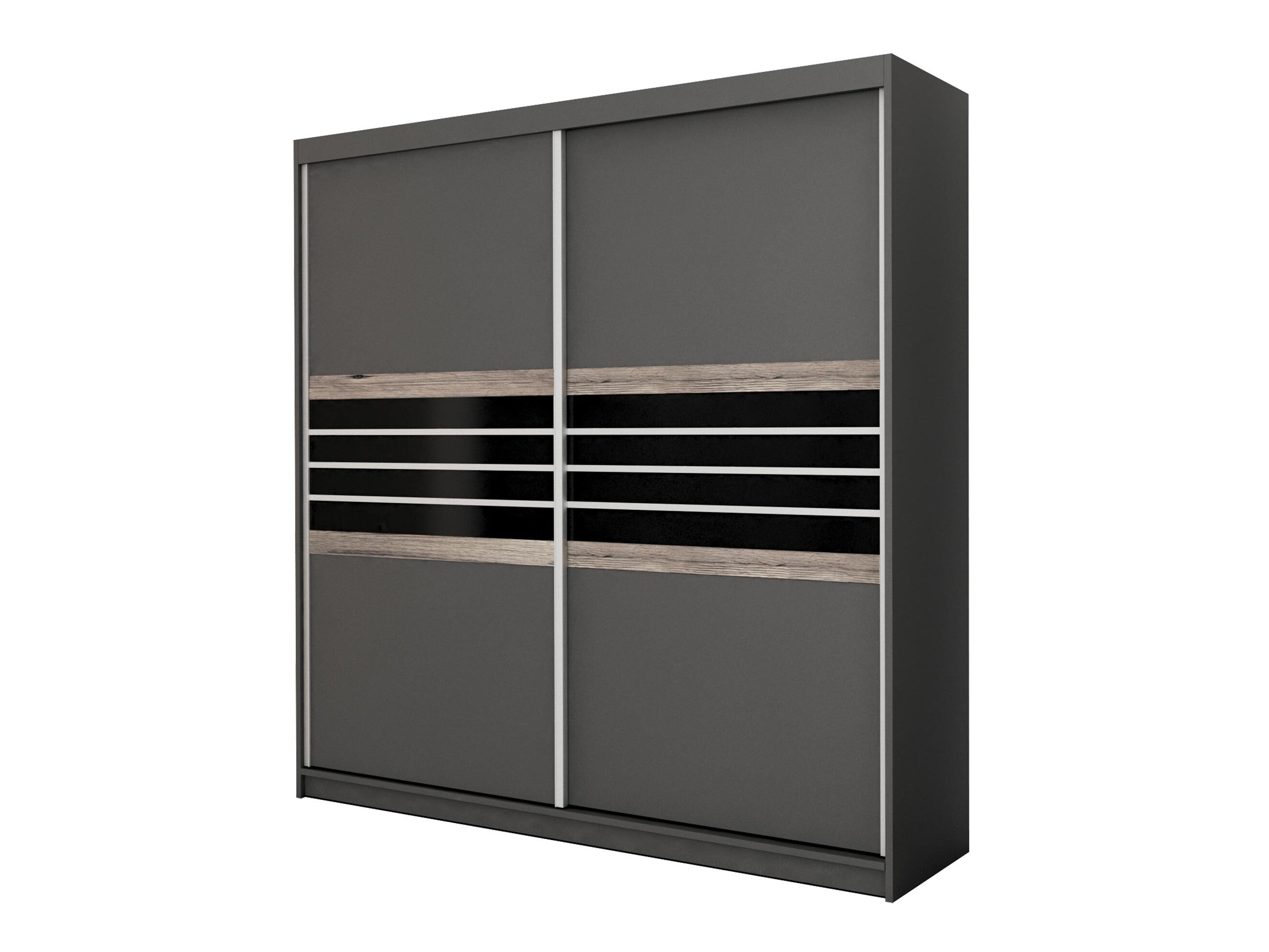 Armoire Honolulu 115 (Lava + Noir)