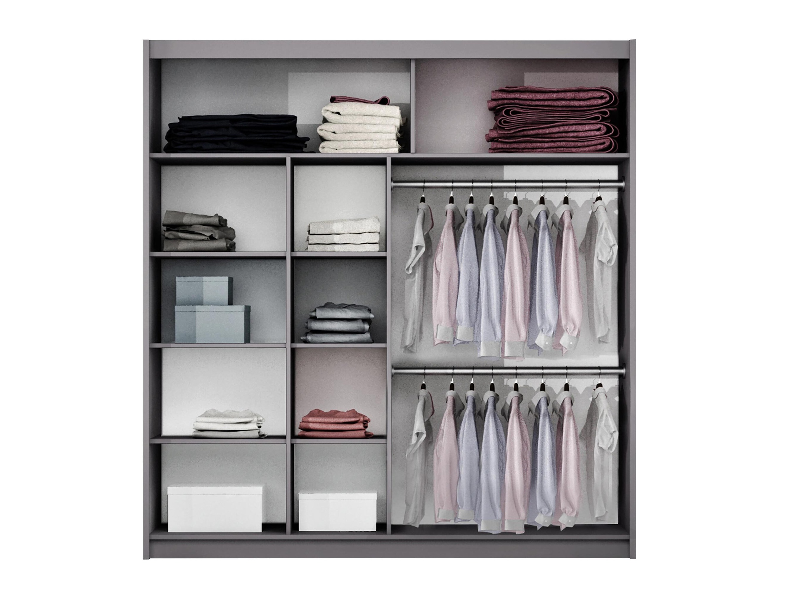 Armoire Honolulu 115 (Lava + Noir)
