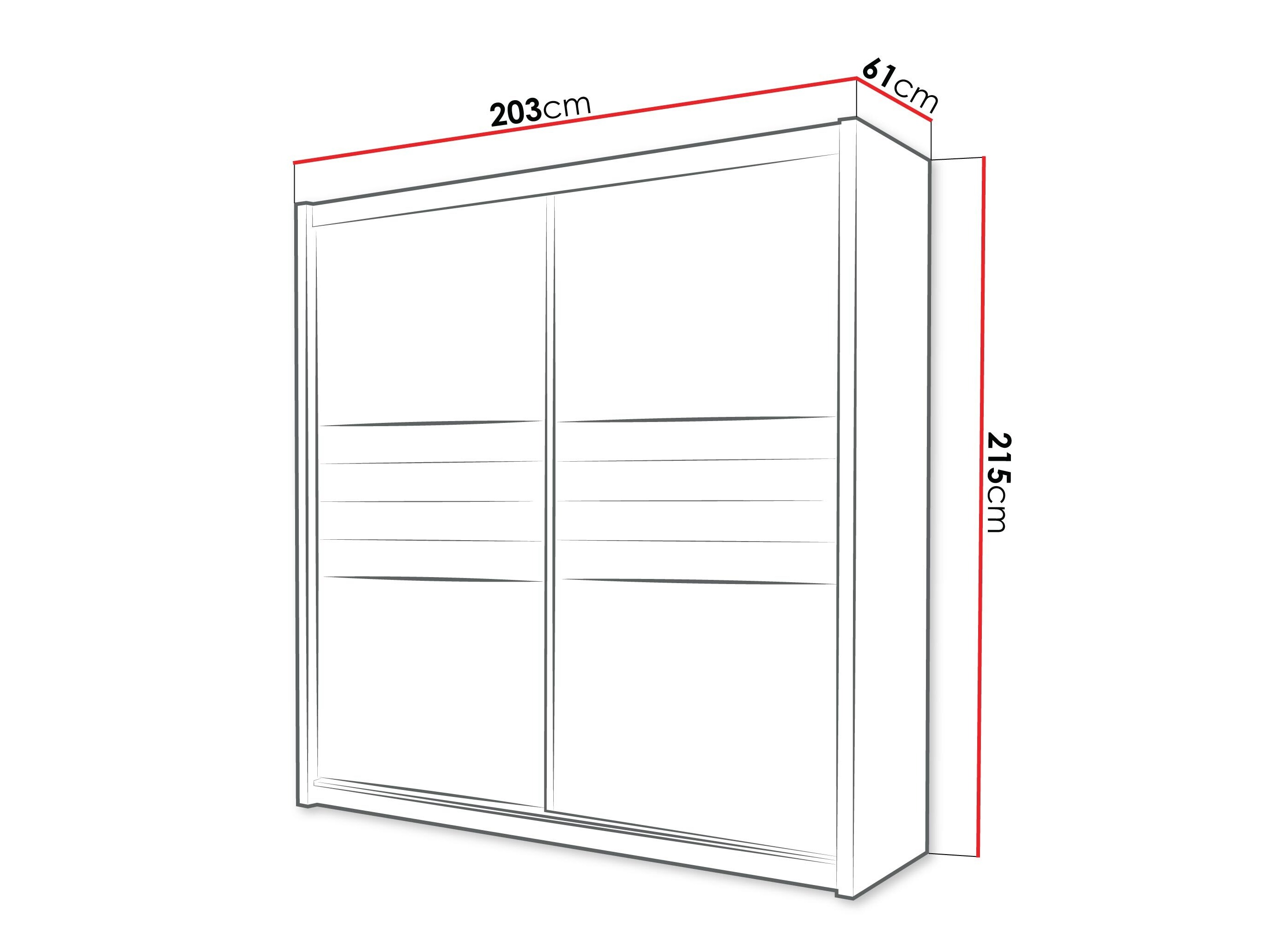 Armoire Honolulu 115 (Lava + Noir)