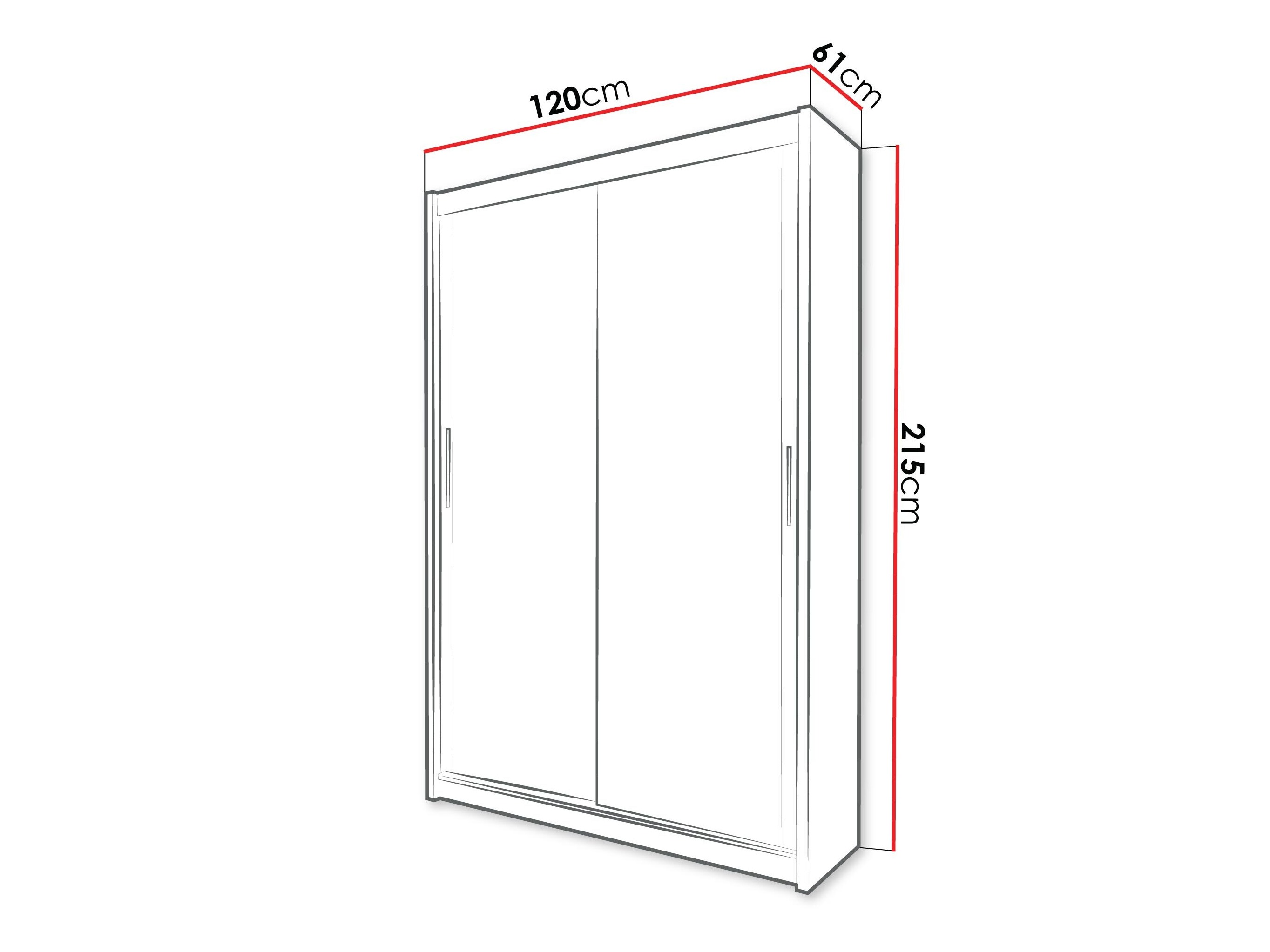 Armoire Honolulu 195 (Noir)