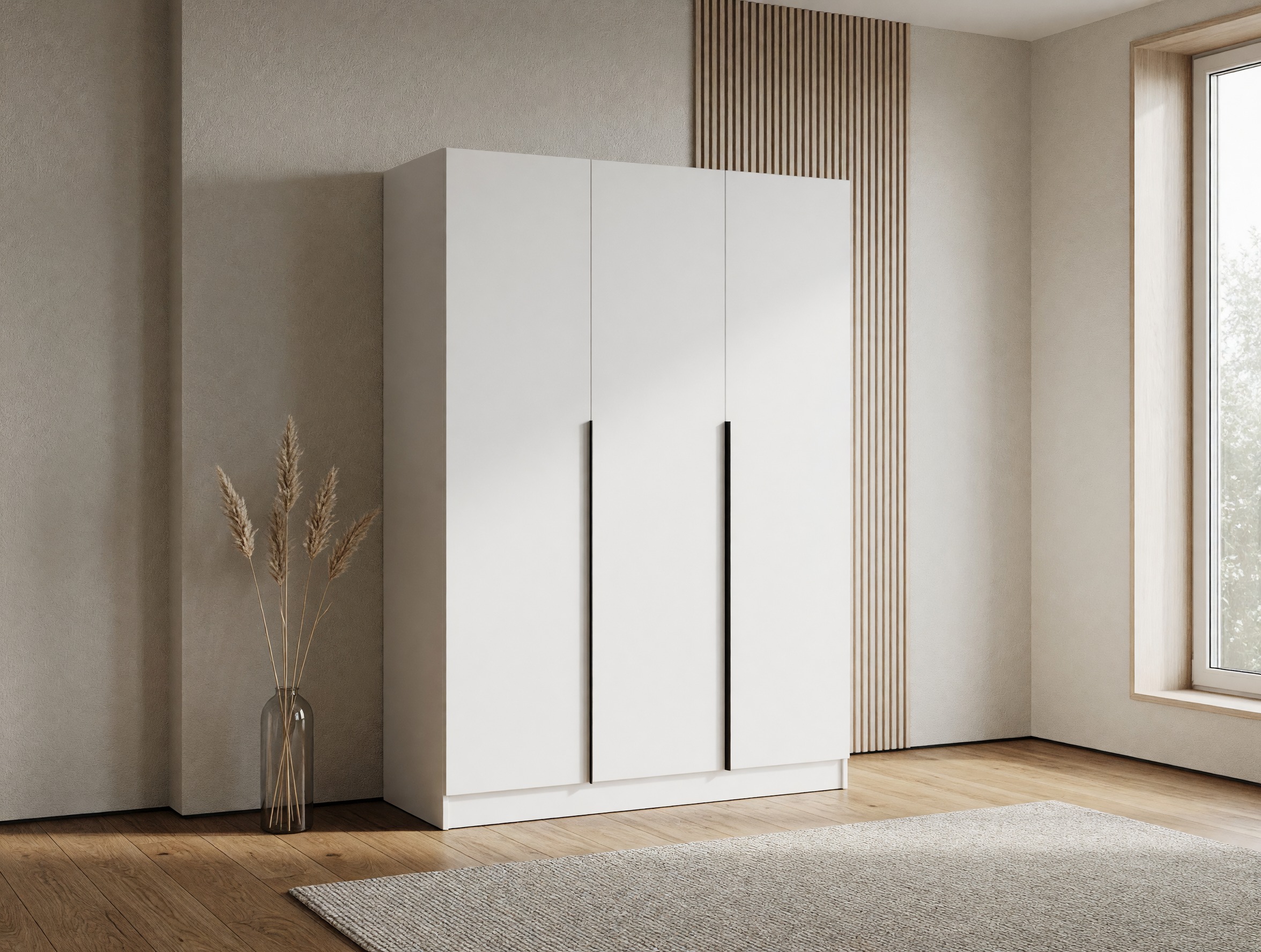 Armoire Mandeville 369 (Blanc + Noir)