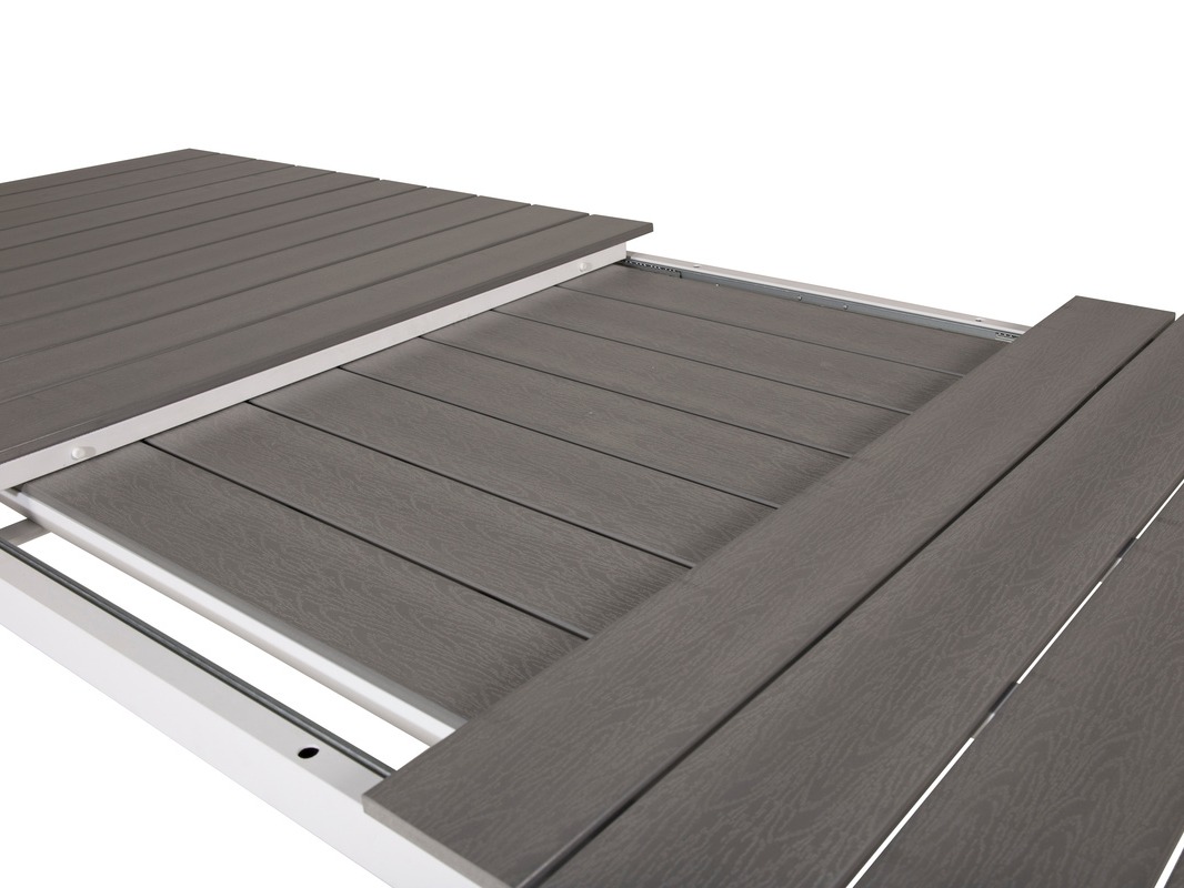 Table de jardin Dallas 668 (Gris + Blanc)