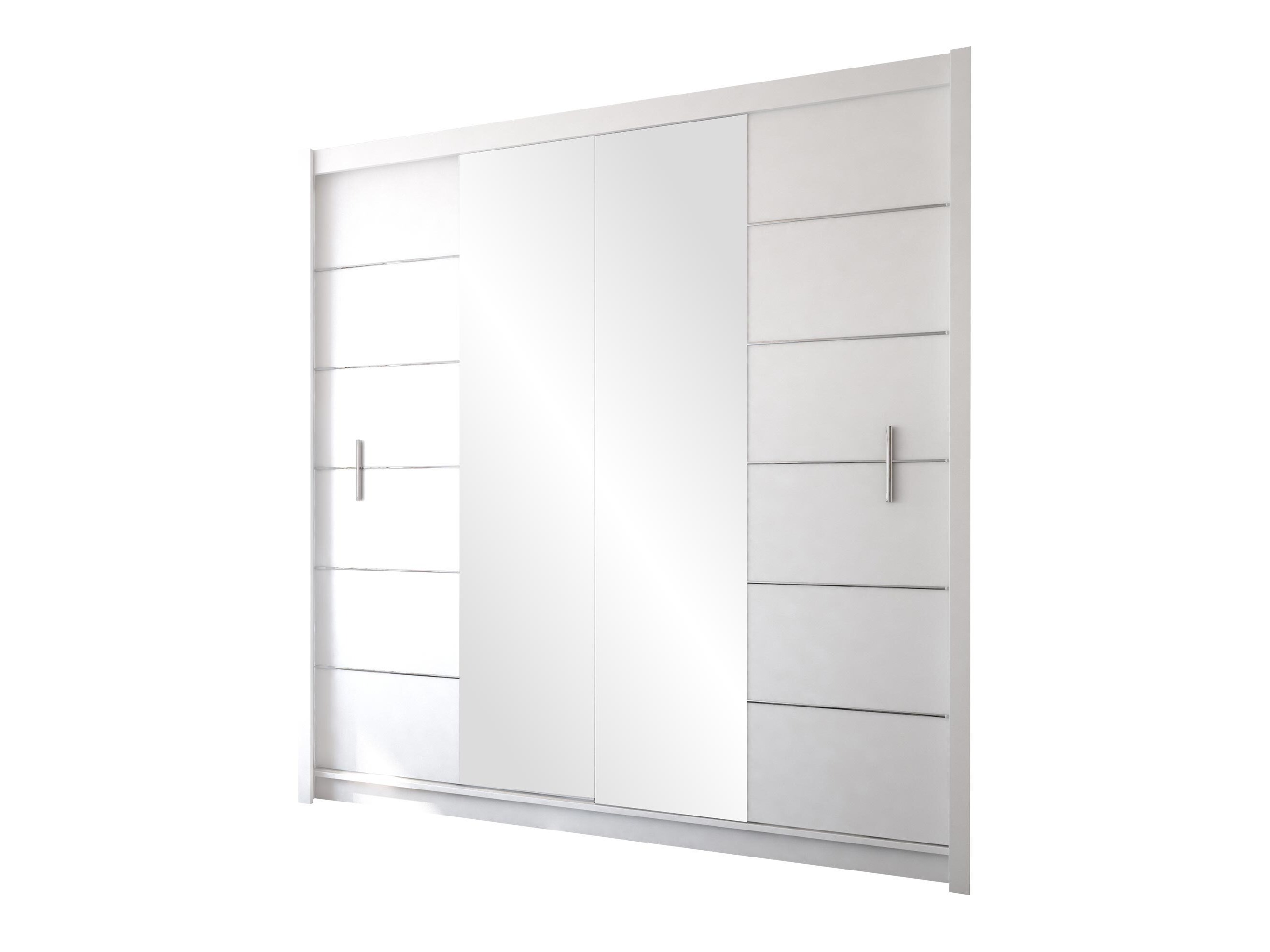 Armoire Honolulu 193 (Blanc + miroir)