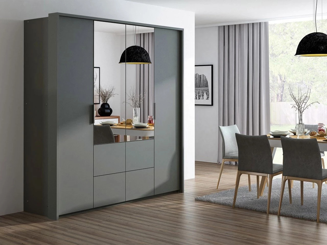 Armoire Honolulu 139 (Graphite)