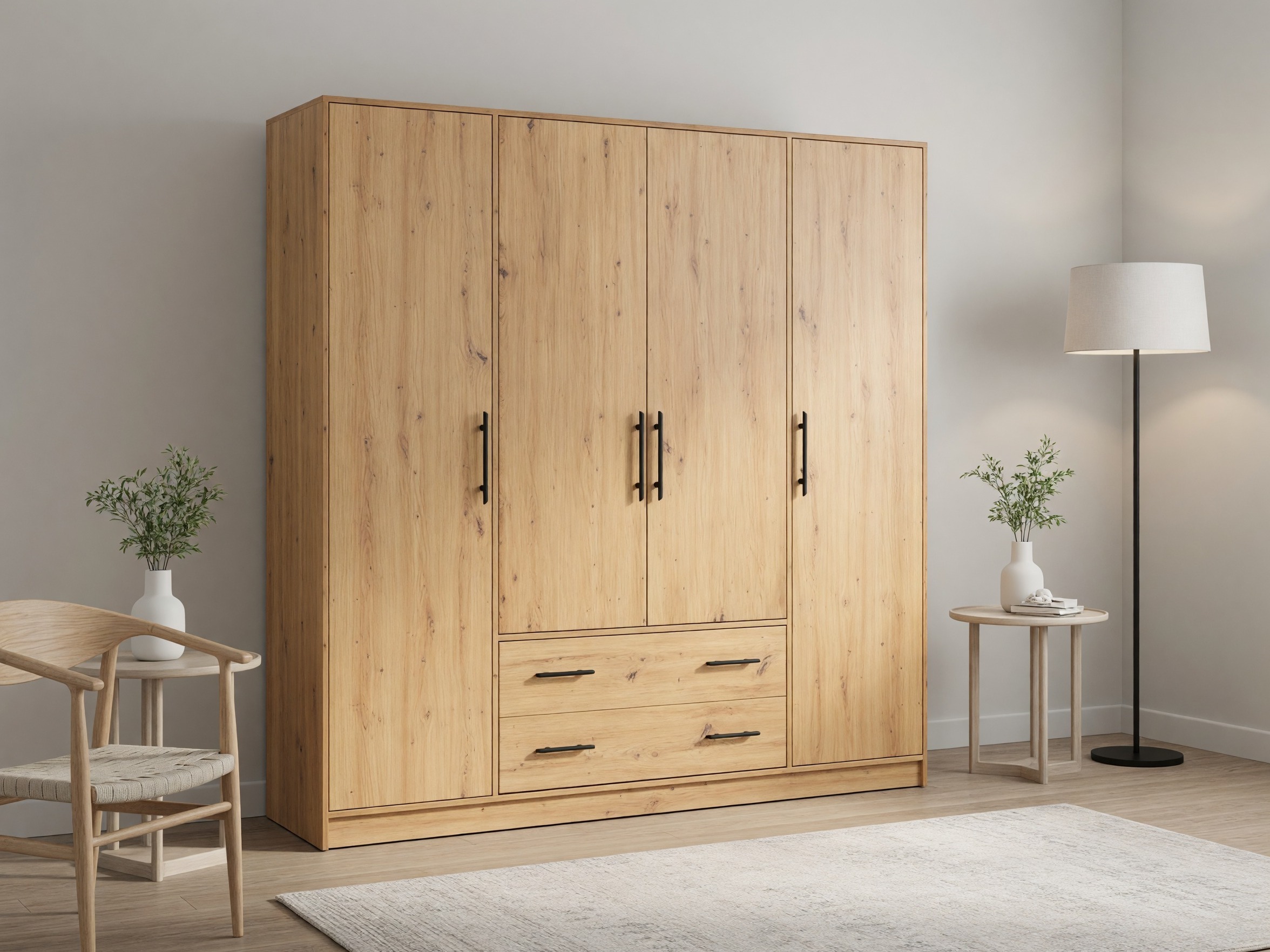 Armoire Cavmero 100 (Chêne Artisan)