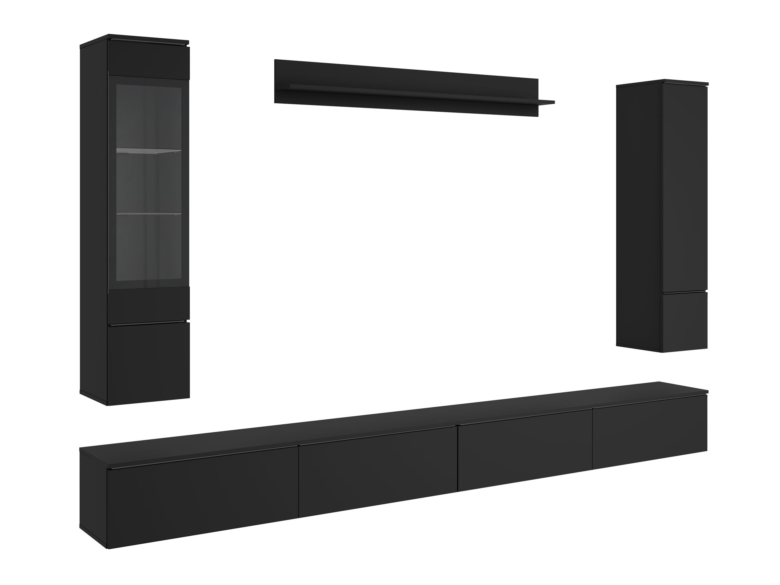 Ensemble de salon Mirfivo 110 (Noir)