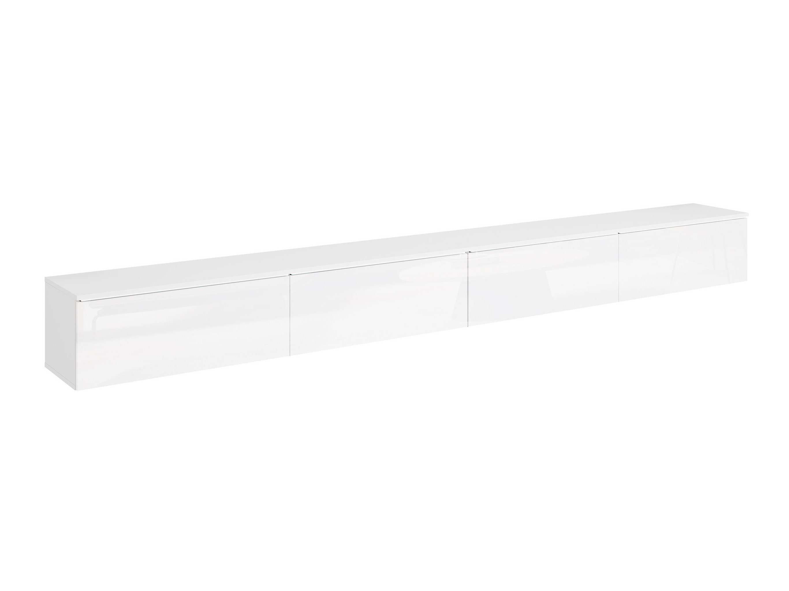 Meuble TV Sarasota 199 (Blanc + Blanc brillant)