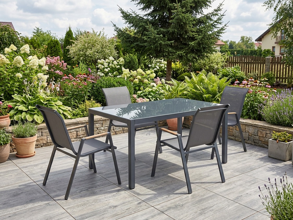 Chaise de jardin Houston 2140 (Gris + Anthracite)