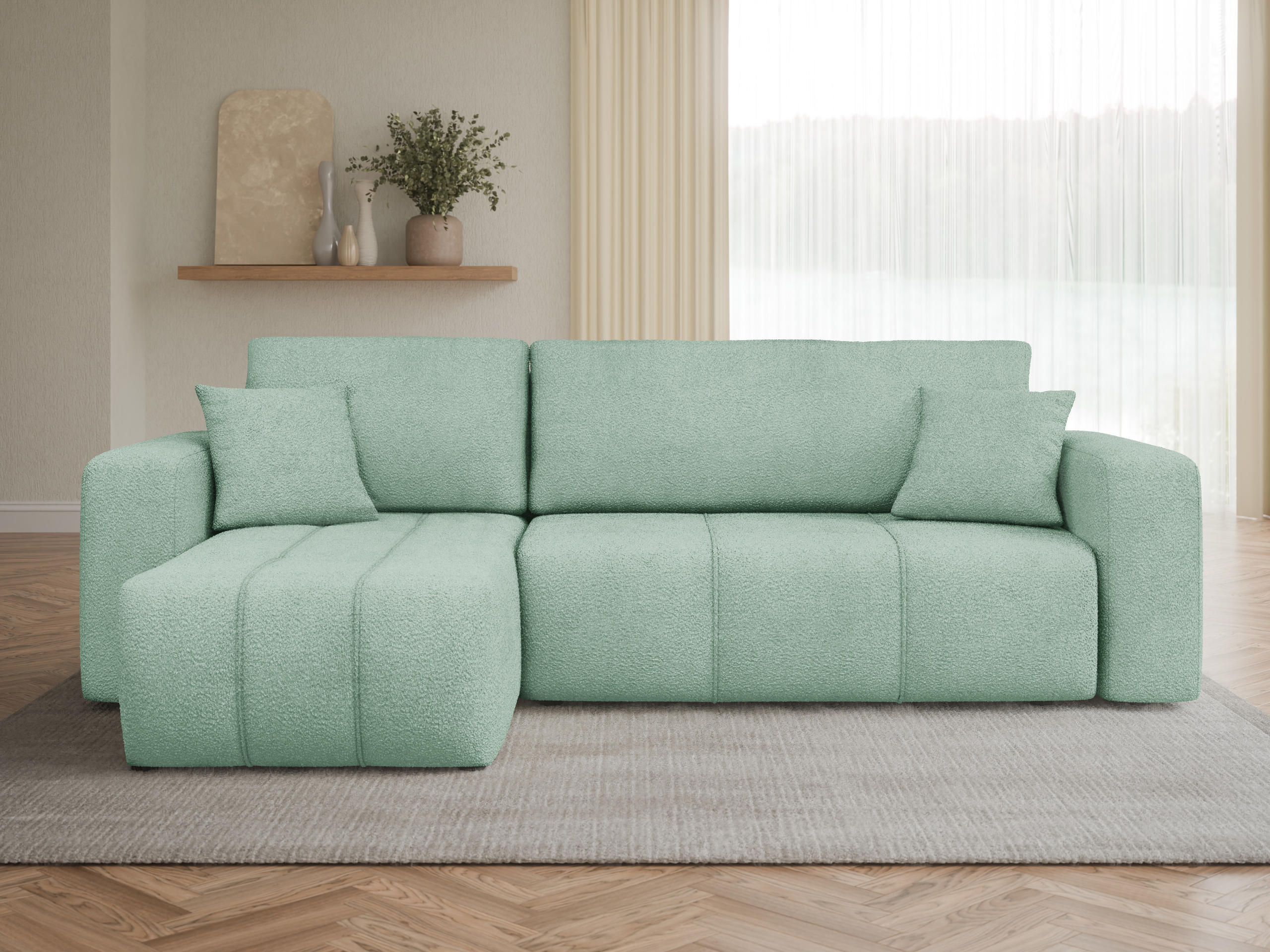 Canapé d'angle Comfivo Laurus (Coral 55)