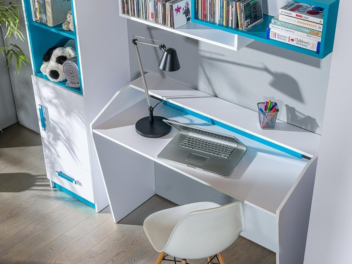 Bureau Lorlare 103 (Blanc + Gris)