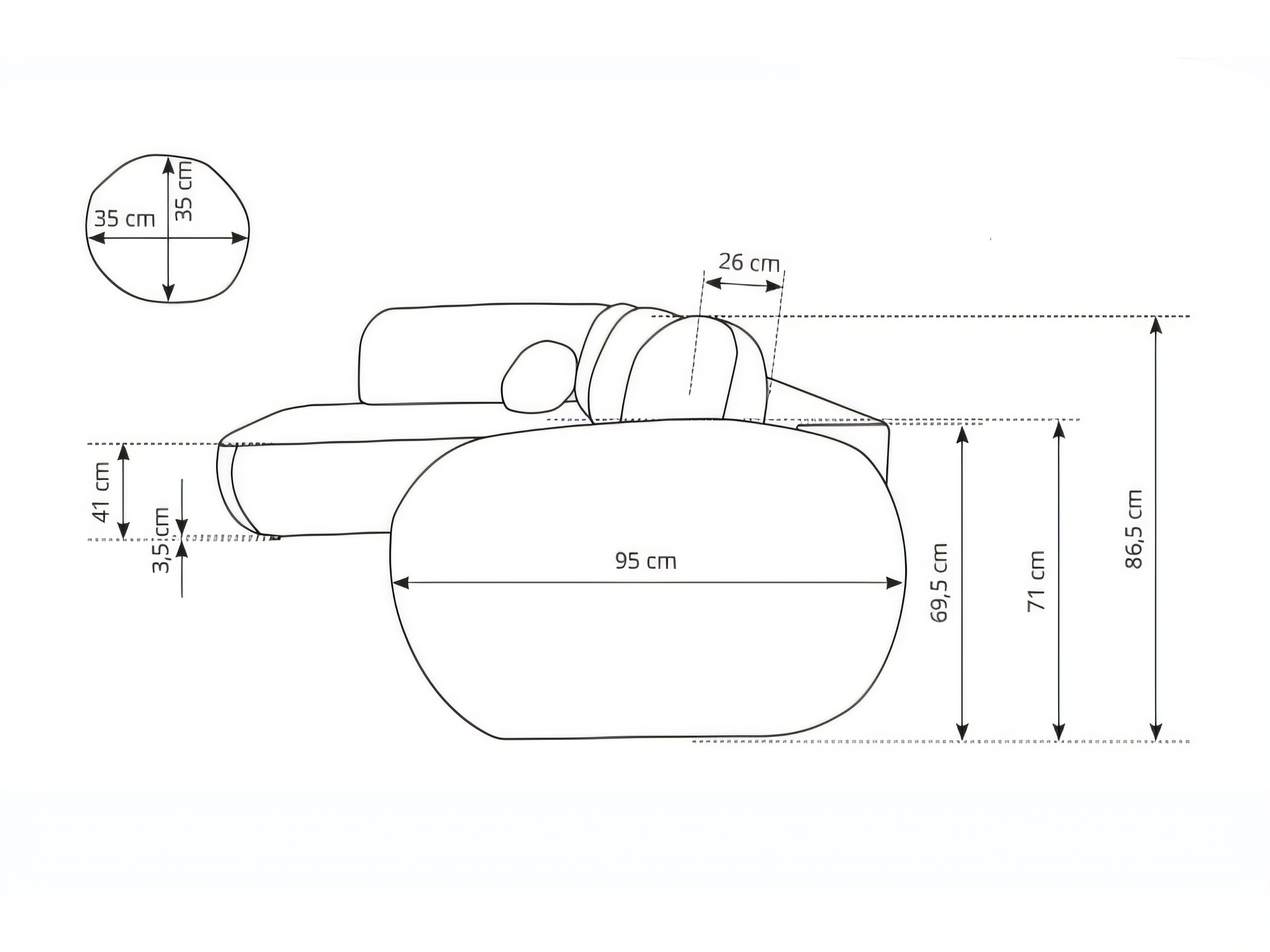Canapé d'angle Kingston 208 (Egon 26)