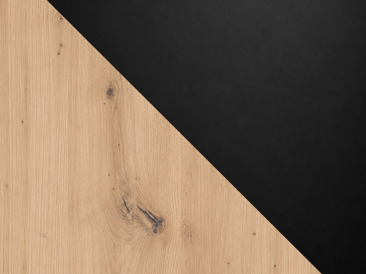 Table Victorville 328 (Noir + Chêne Artisan)